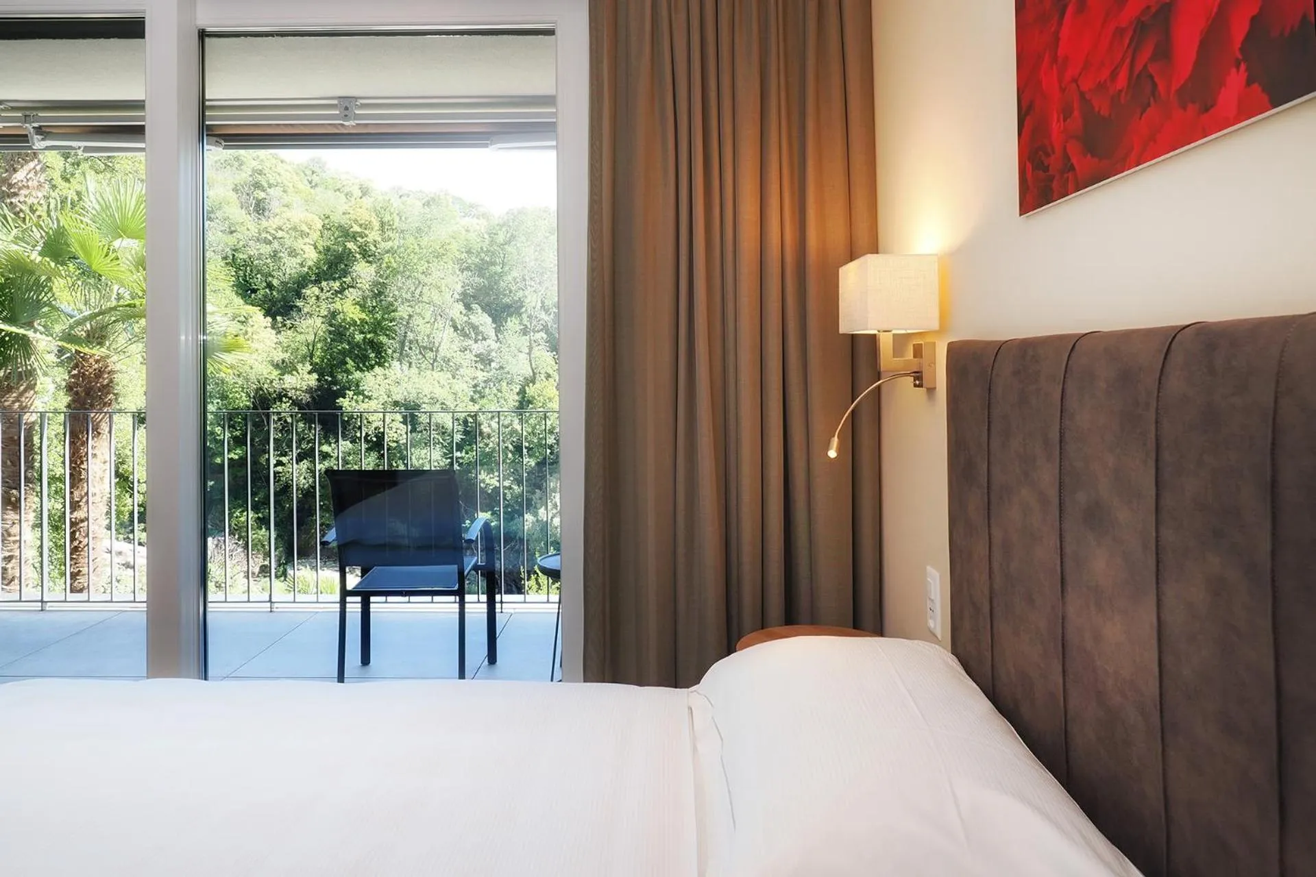 View (from property/room), Bed in Charme Hotel Ristorante Tre Terre