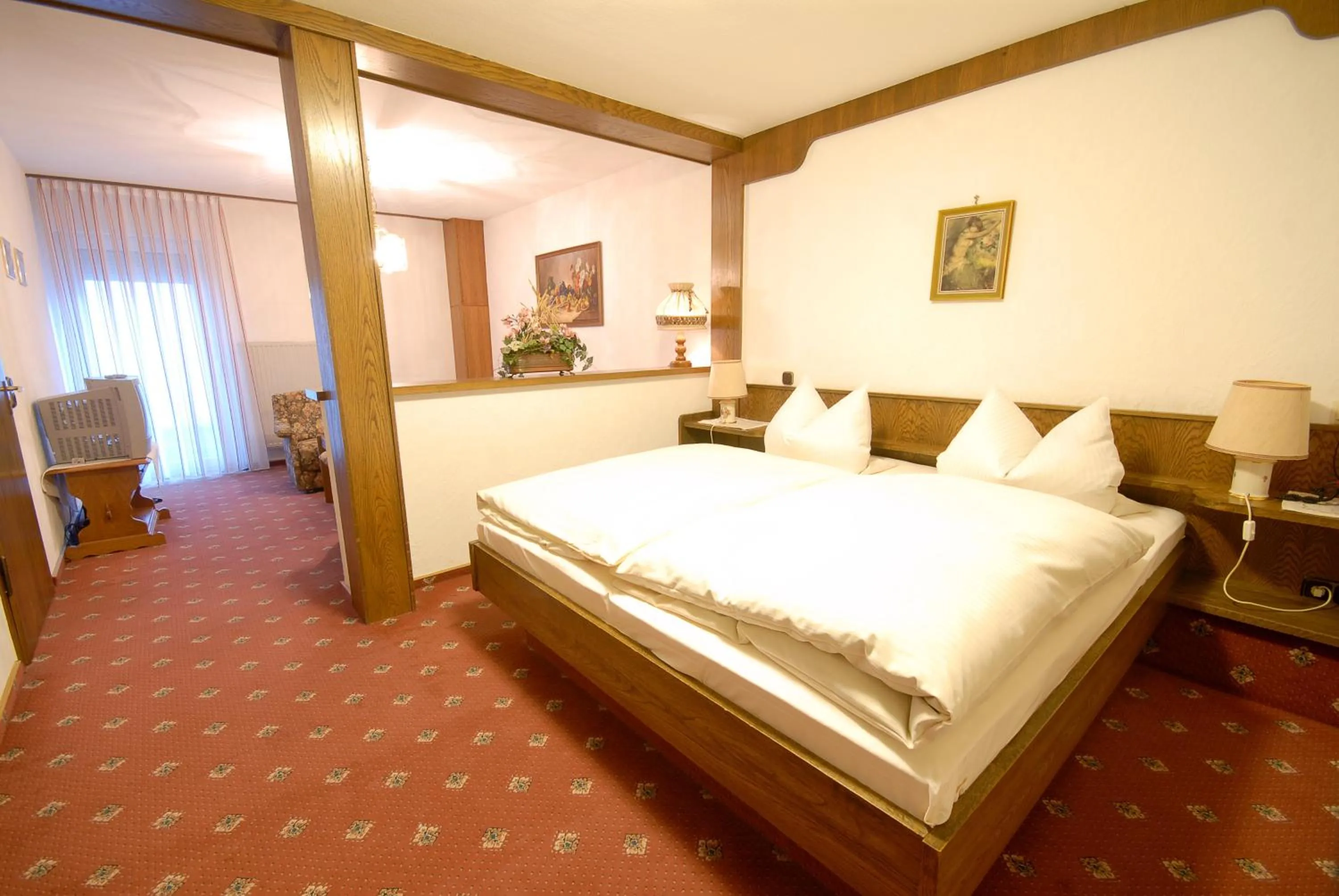 Bedroom, Bed in Hotel Gondel