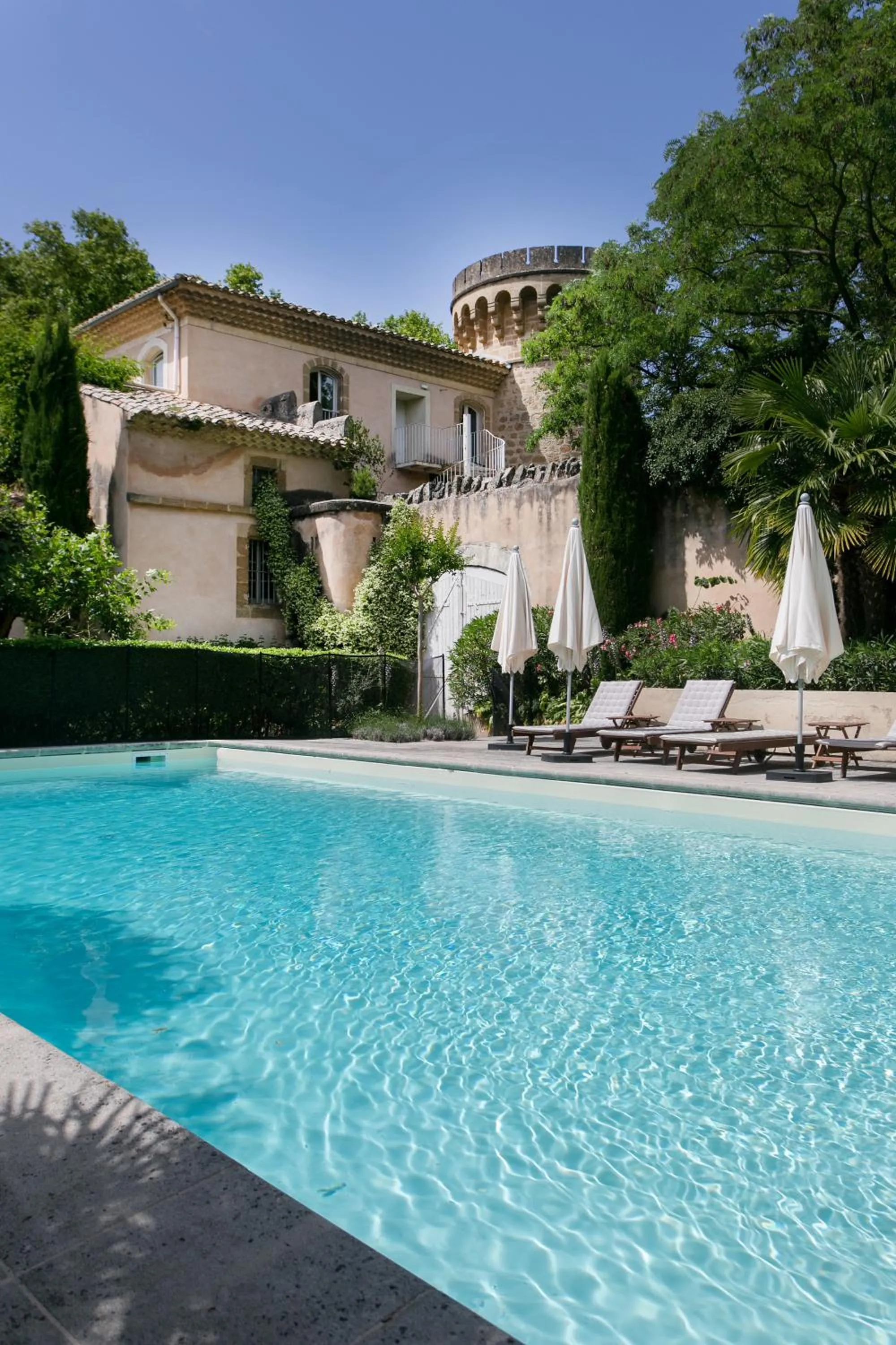 Swimming pool in Château De Massillan