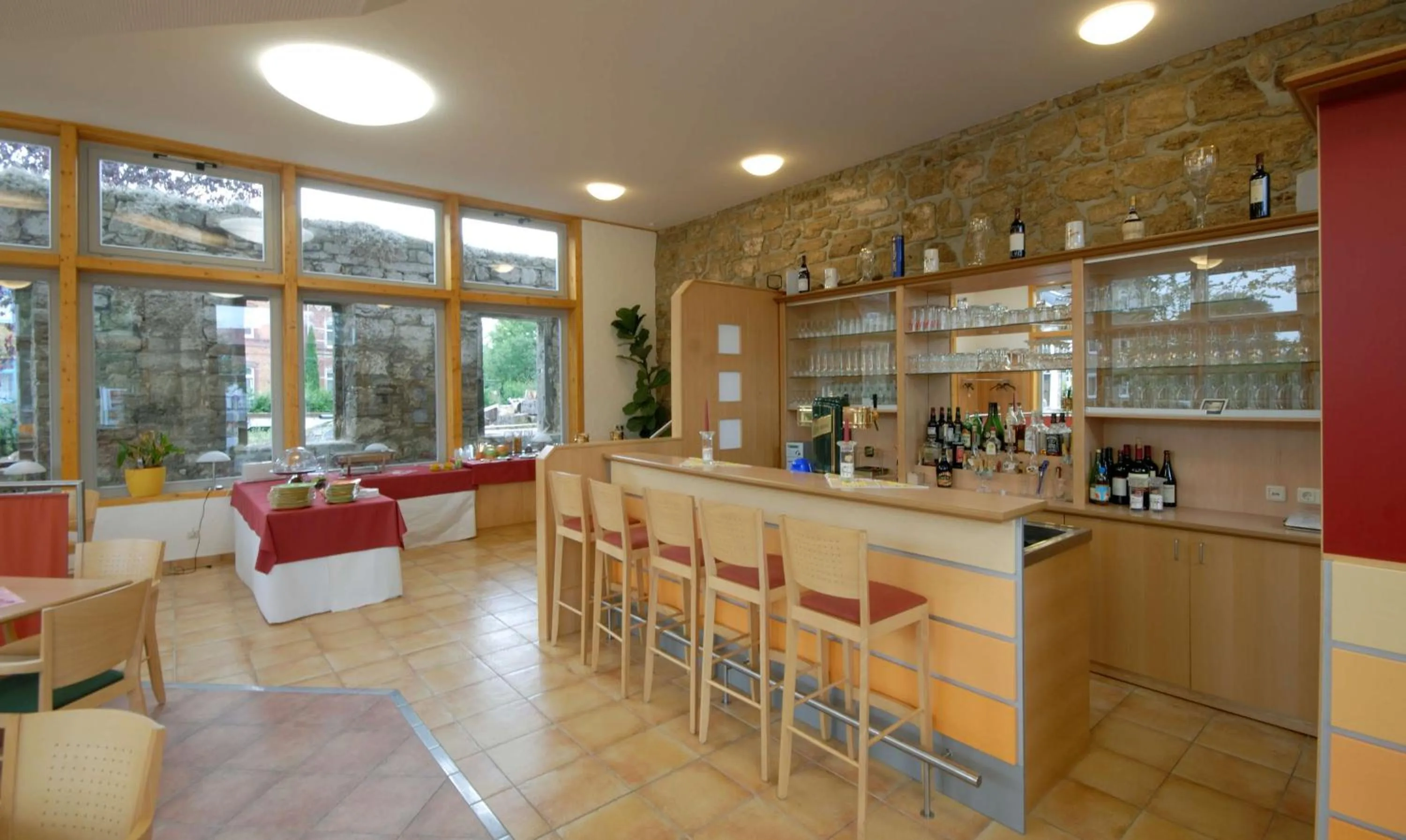 Lounge or bar in Gästehaus Weidenmühle