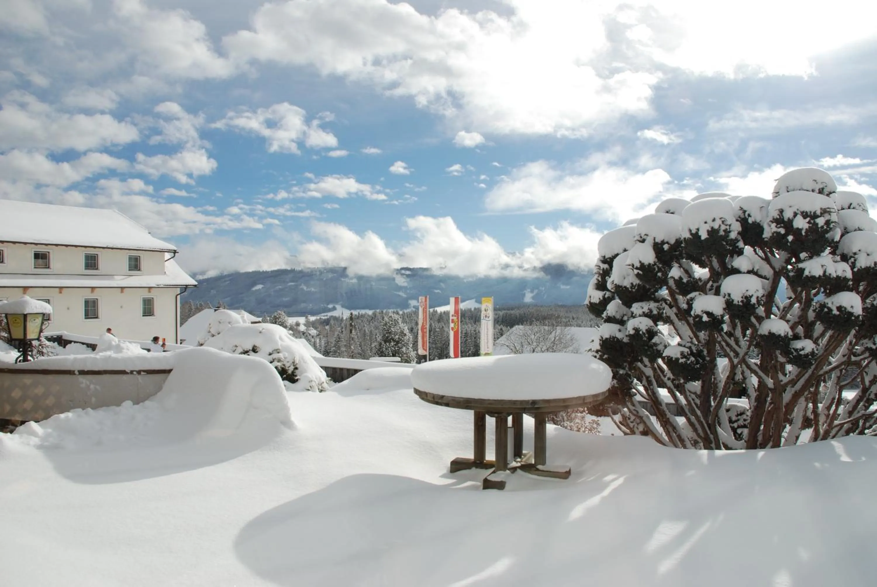 Garden view in Hotel Zum Granitzl