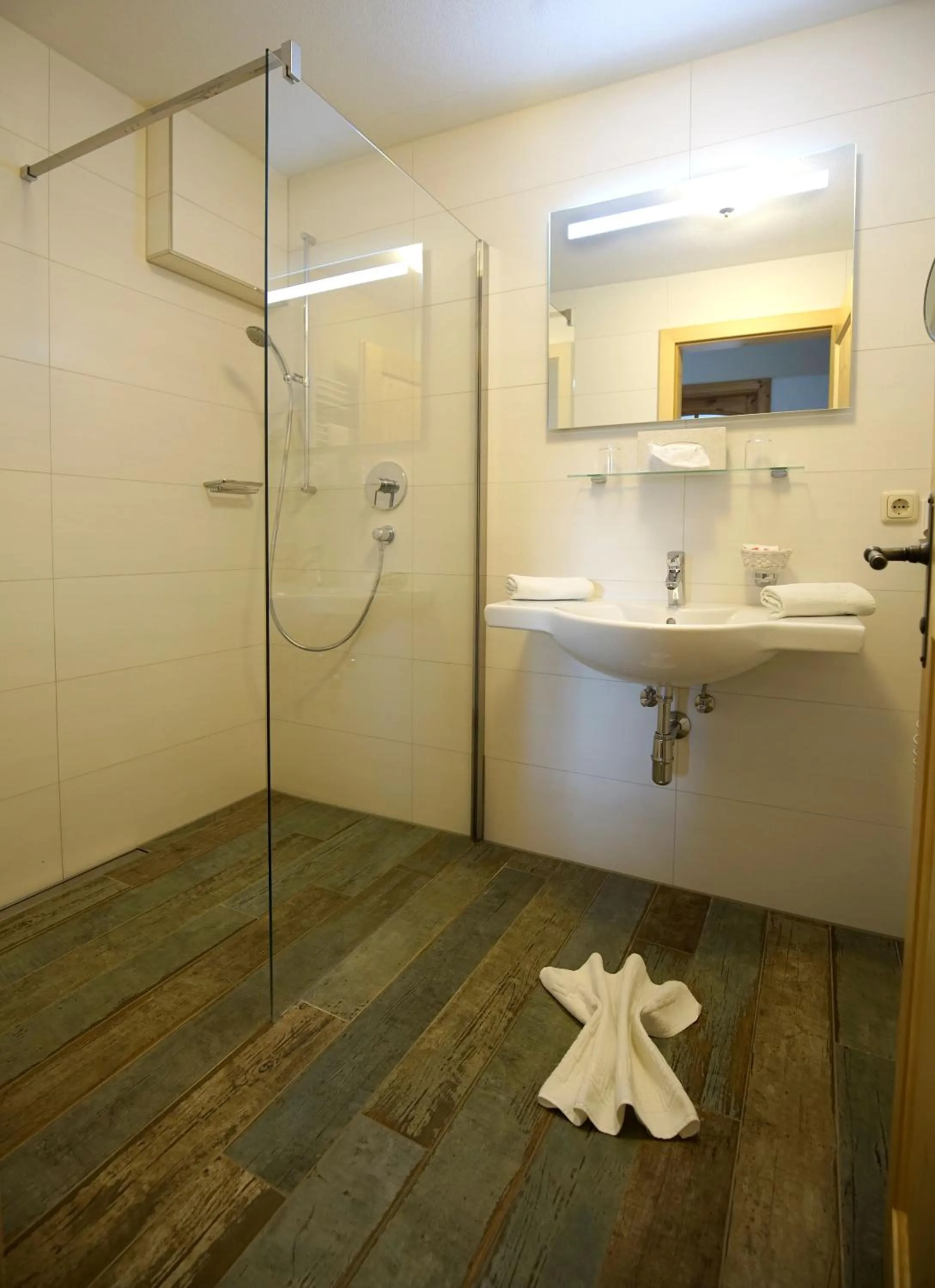 Shower in Alpenstern rooms & suites
