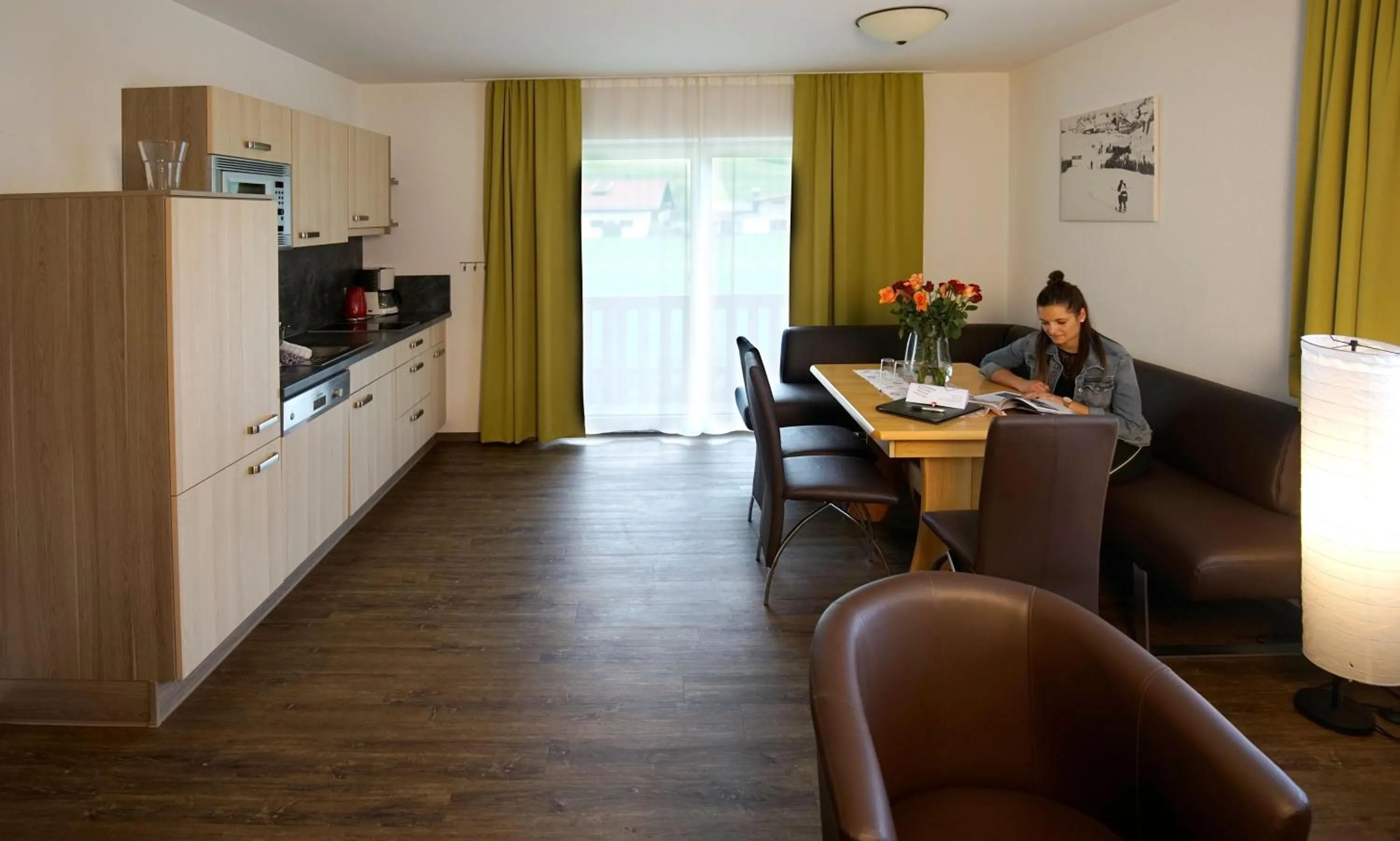 Kitchen or kitchenette in Alpenstern rooms & suites