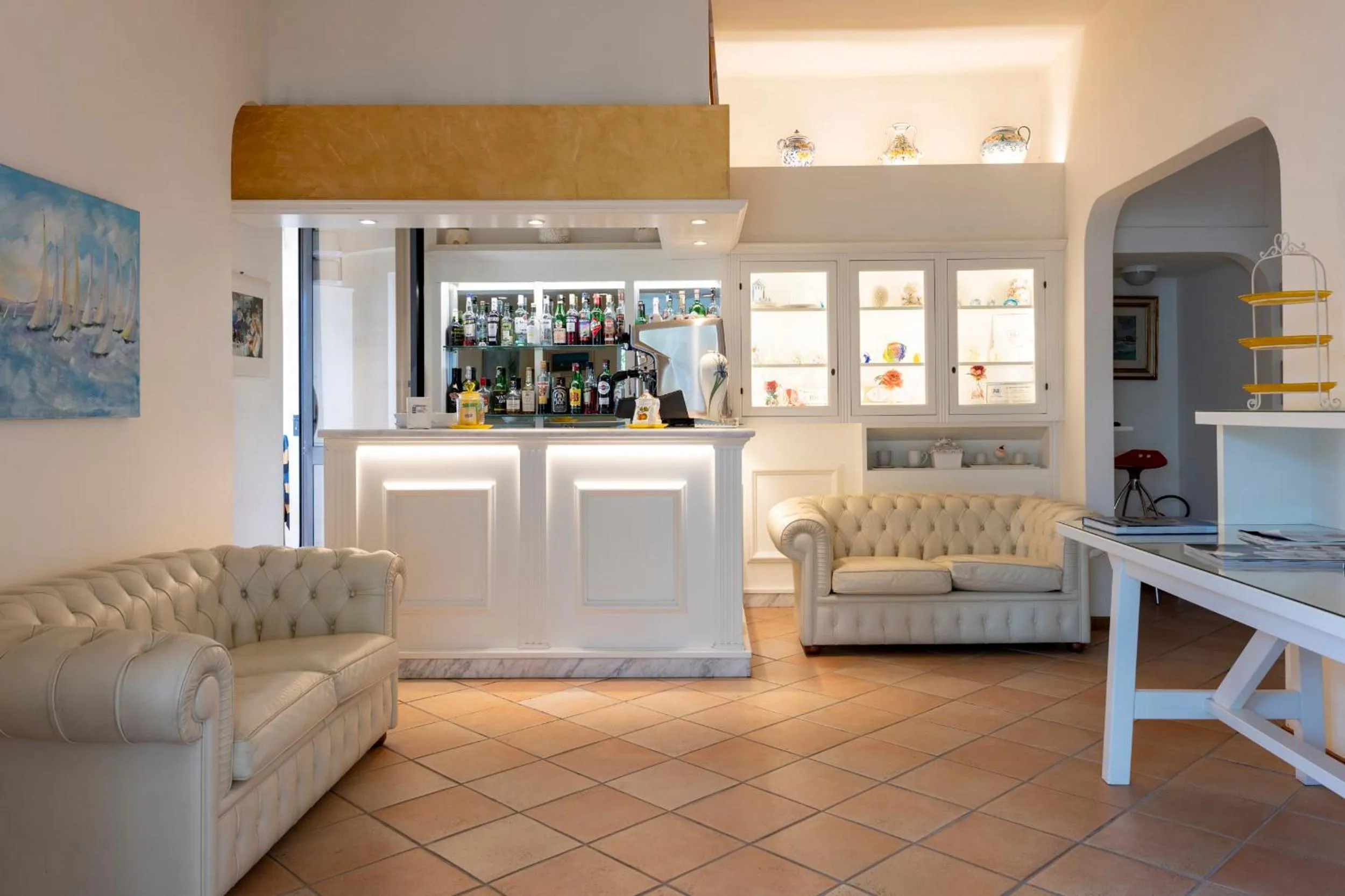 Living room in Hotel Sylvia