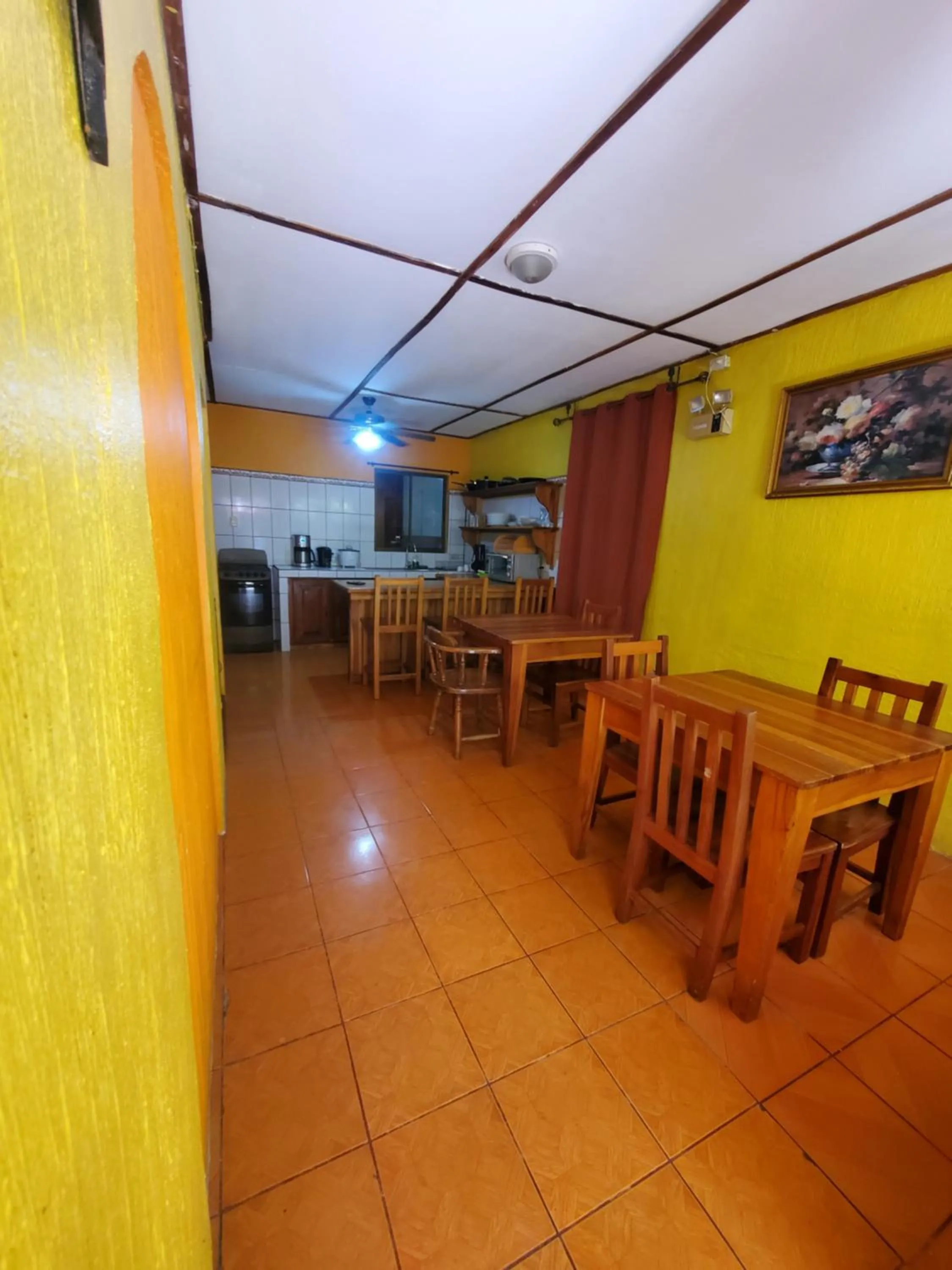 Communal kitchen in Hotel Villa Prats