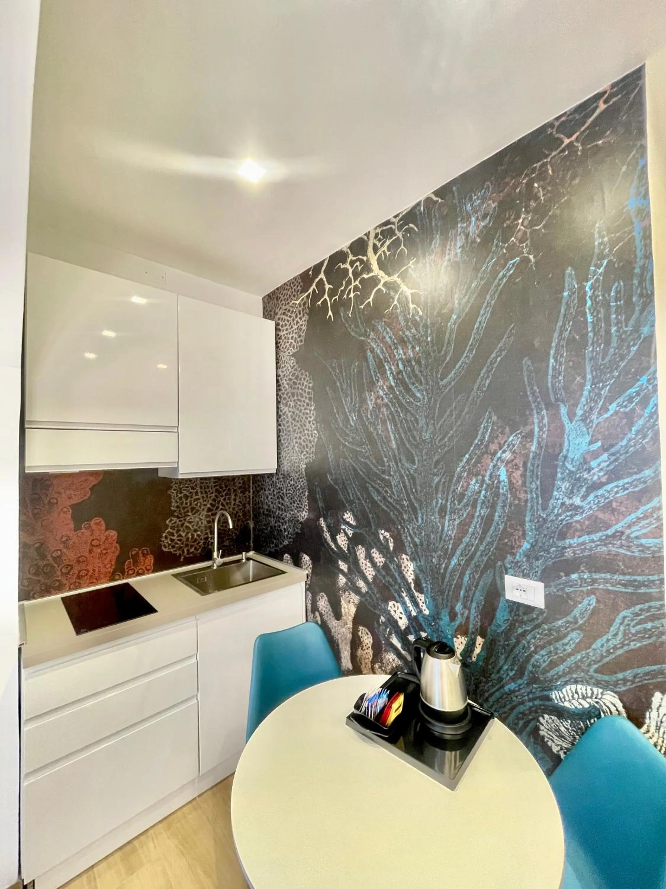 Kitchen or kitchenette in Hotel Tirreno