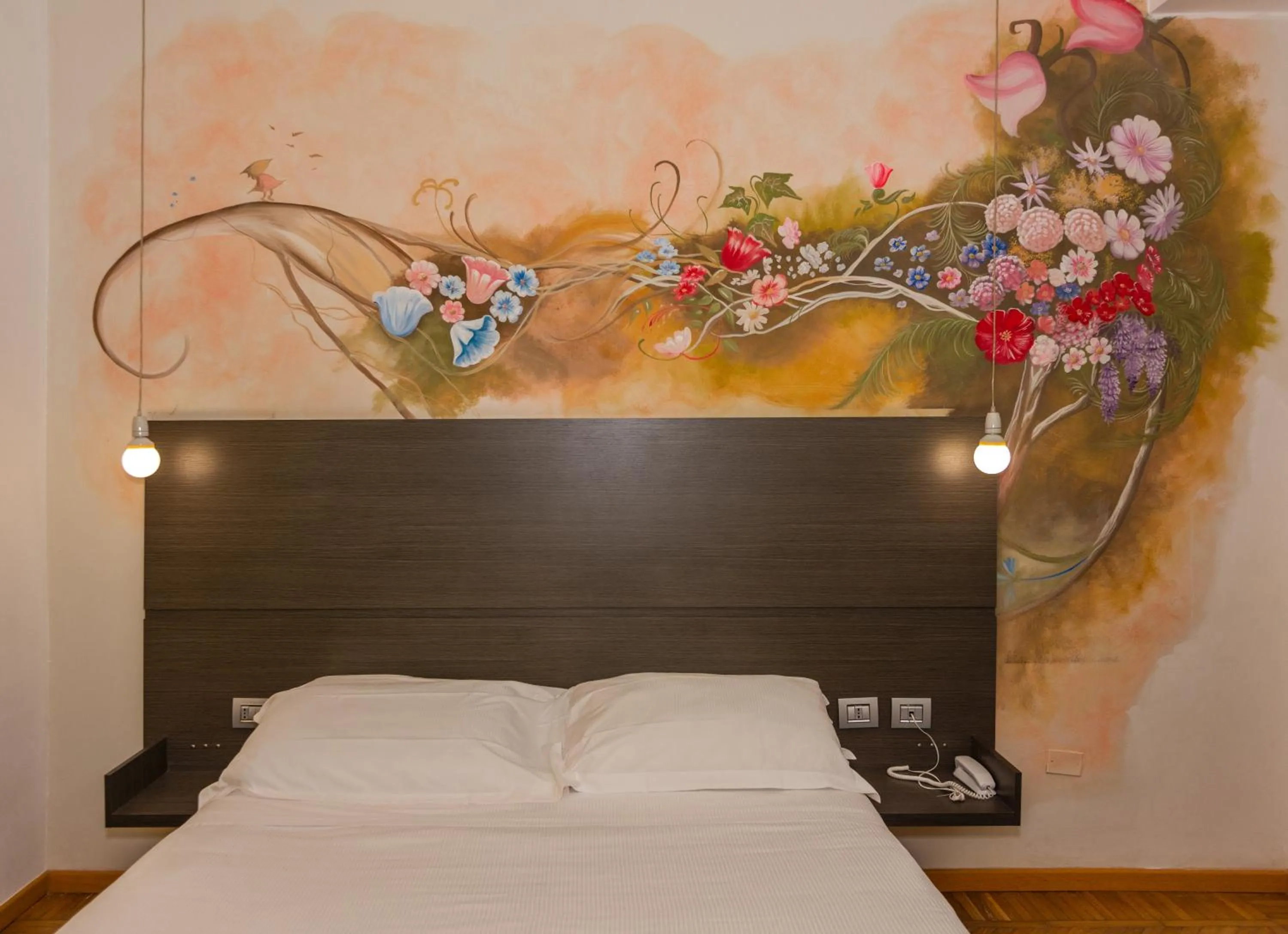 Bedroom, Bed in Hotel Tirreno