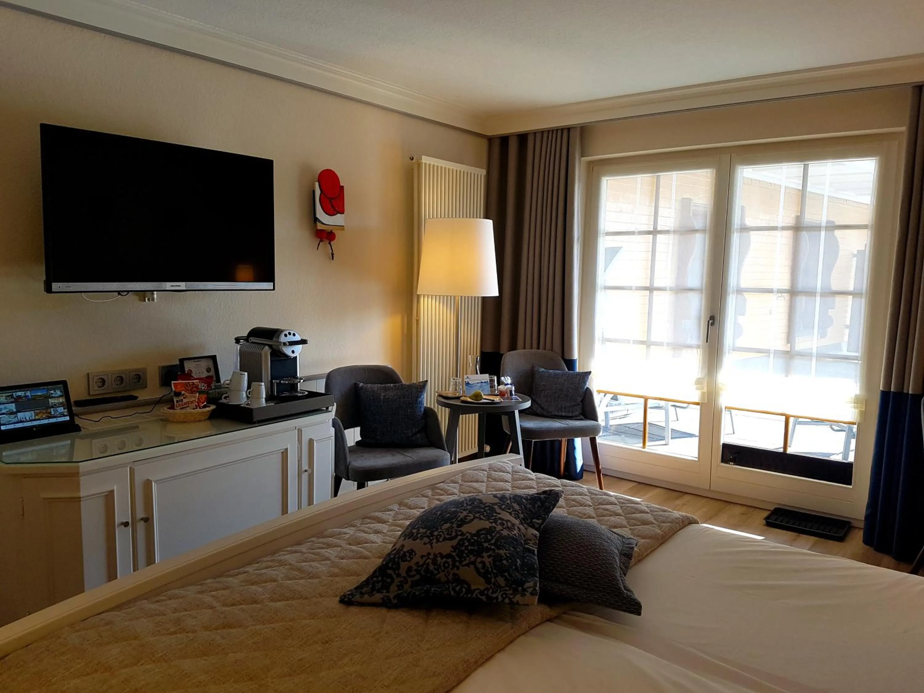 Photo of the whole room, Bed in Bio- und Wellnesshotel Alpenblick