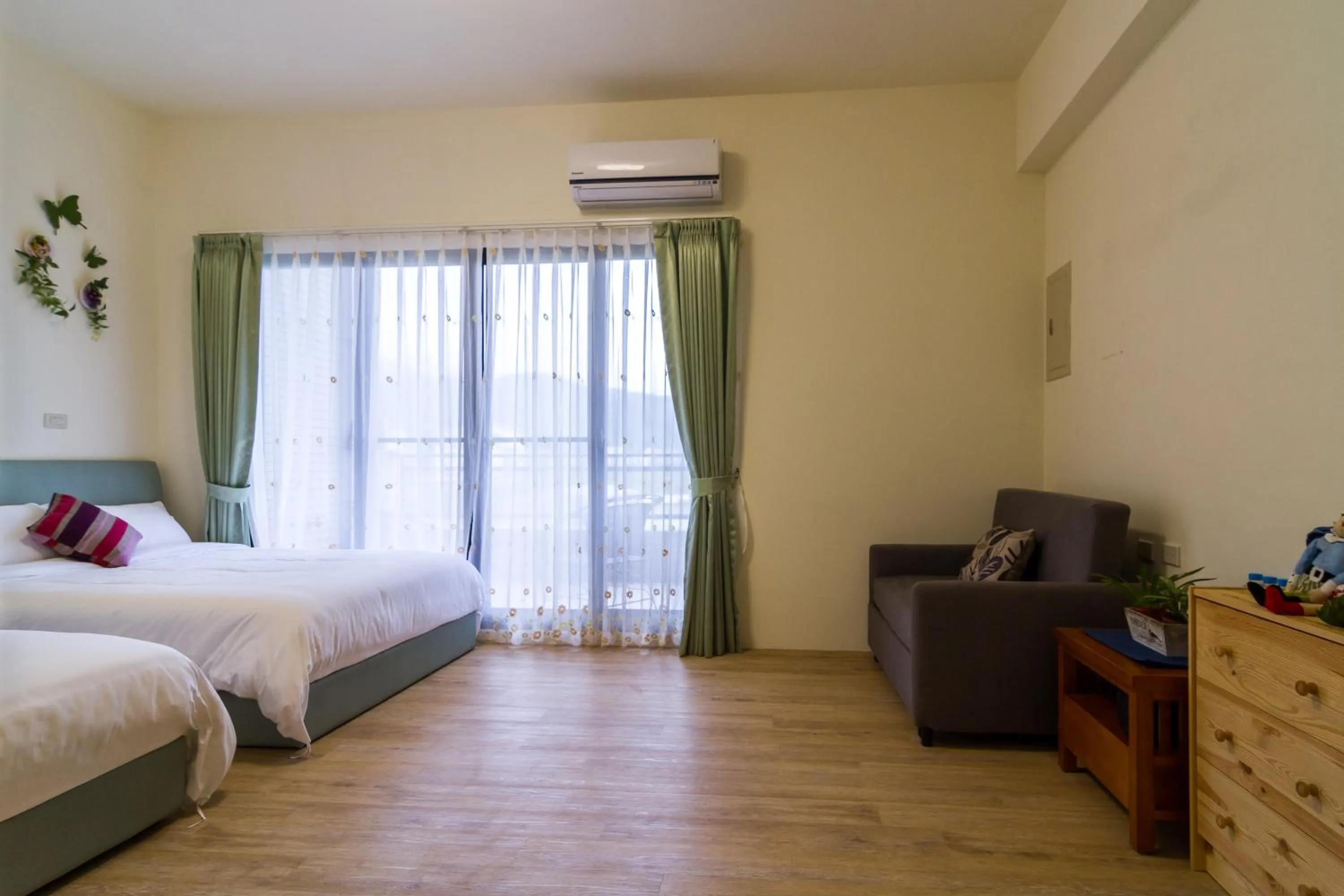 Bedroom, Bed in Wendy's home Toucheng Mansion B