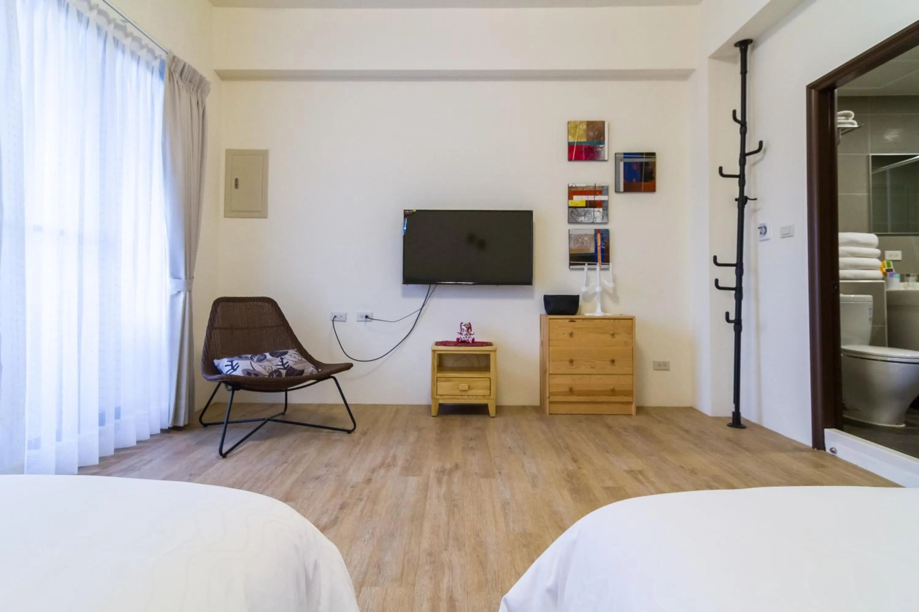 Bedroom, Bed in Wendy's home Toucheng Mansion A