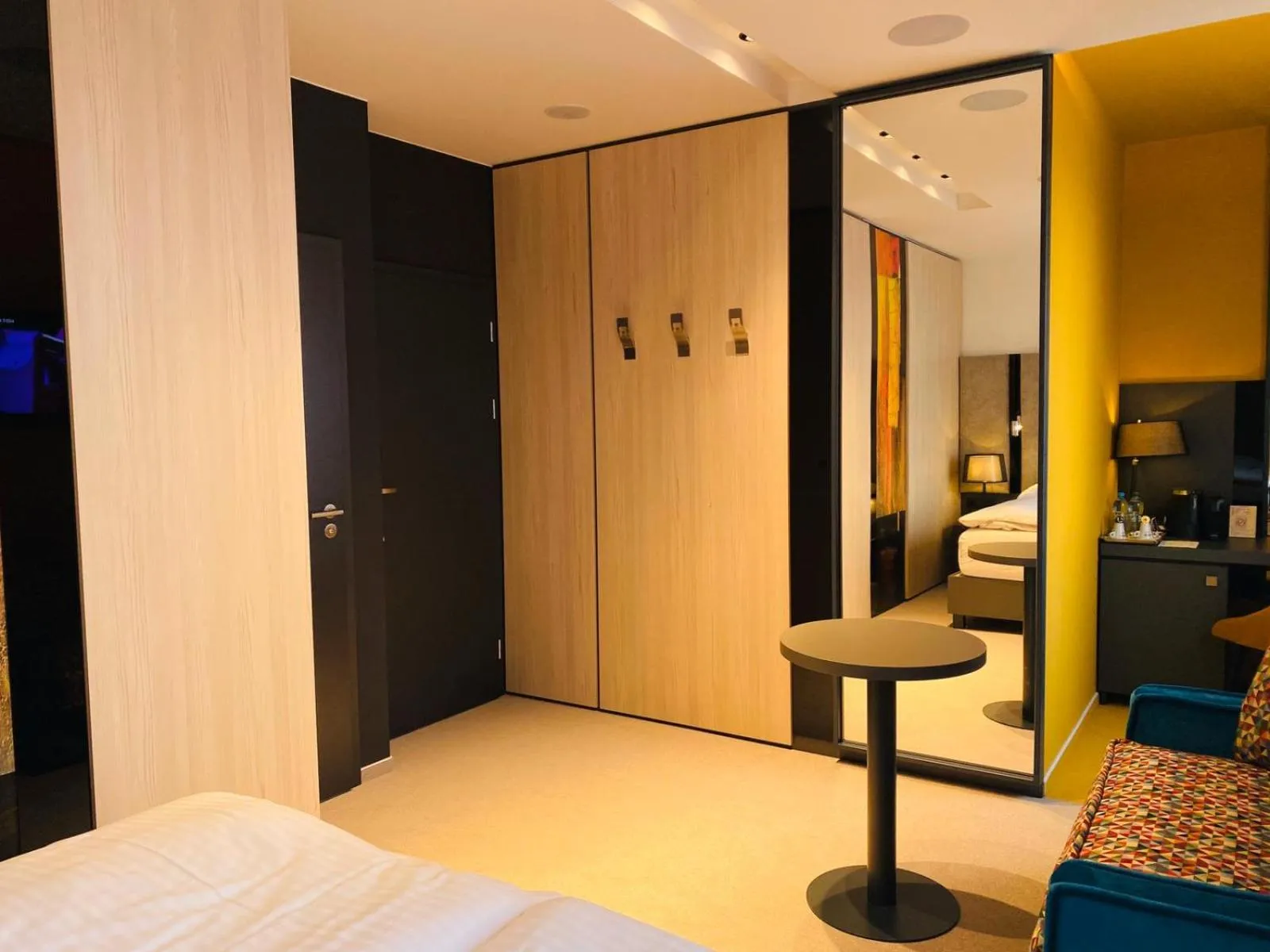 Photo of the whole room, Bed in Hotel Color