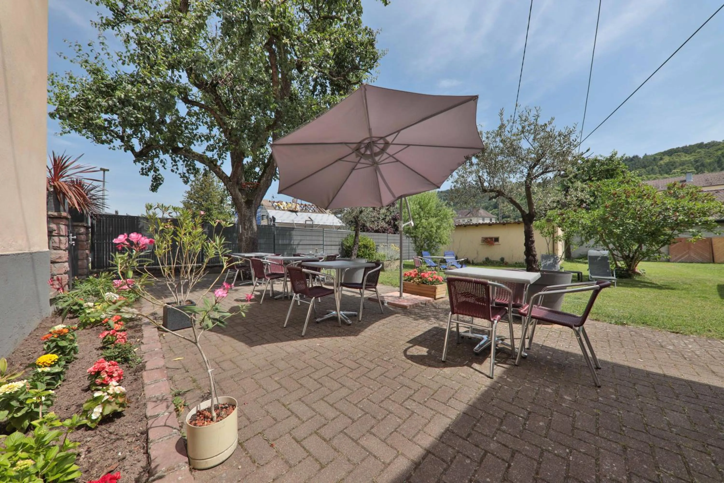 Garden in Hôtel Deybach