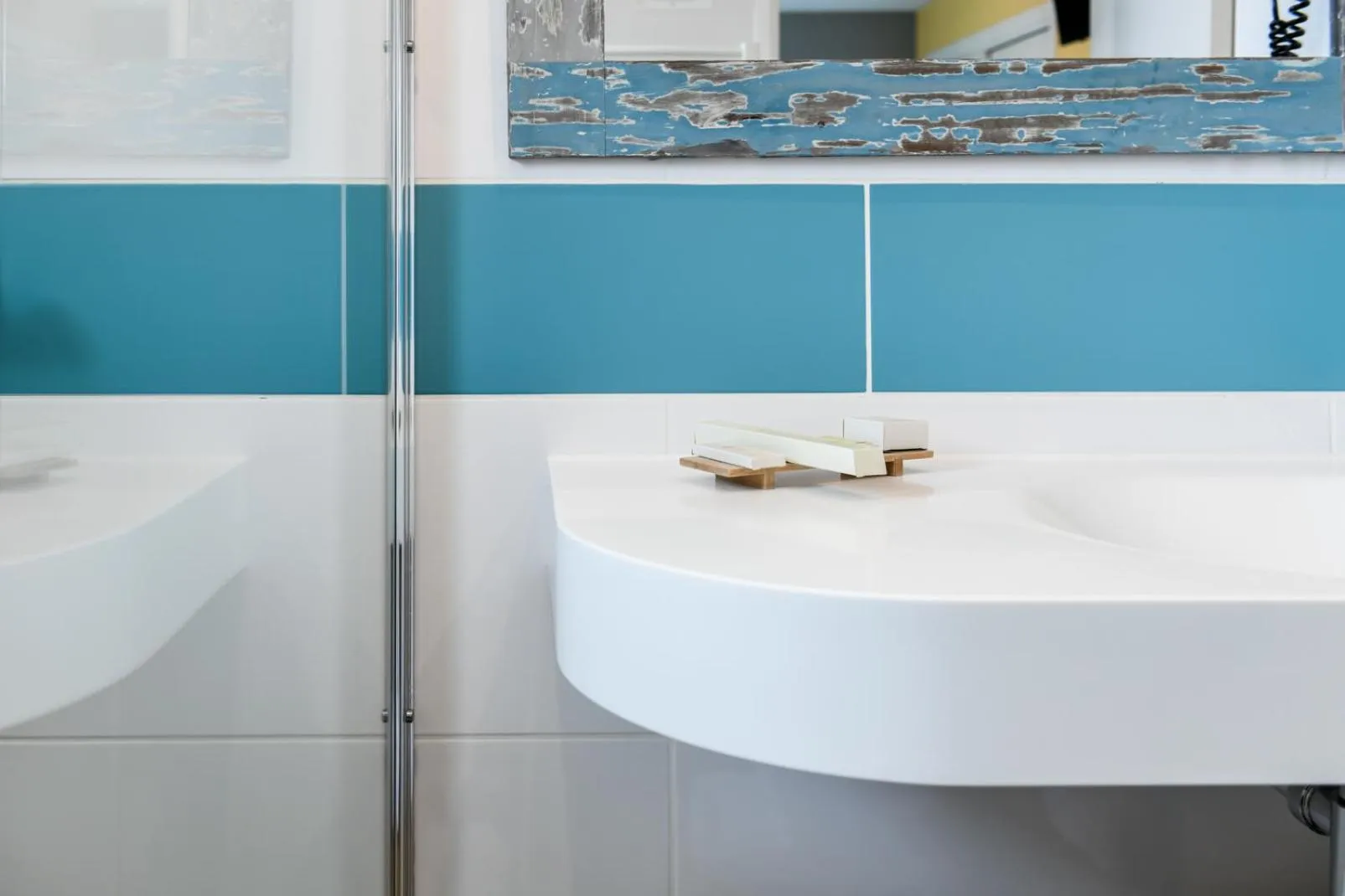 Bathroom in Logis Hotel de France