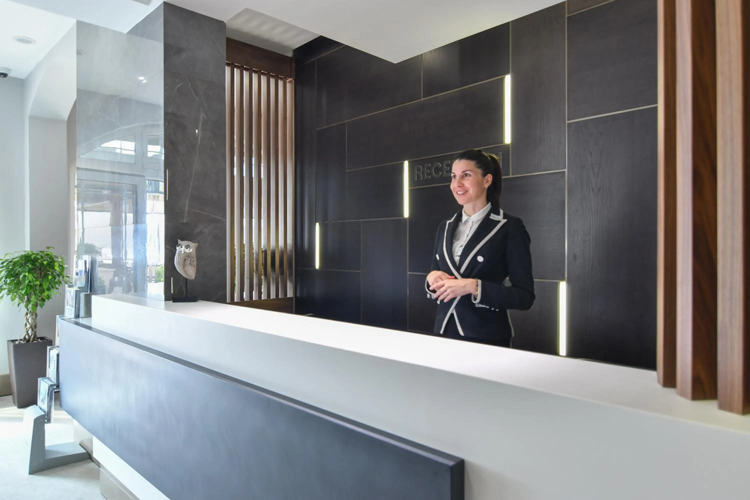 Lobby or reception in Hotel Perla