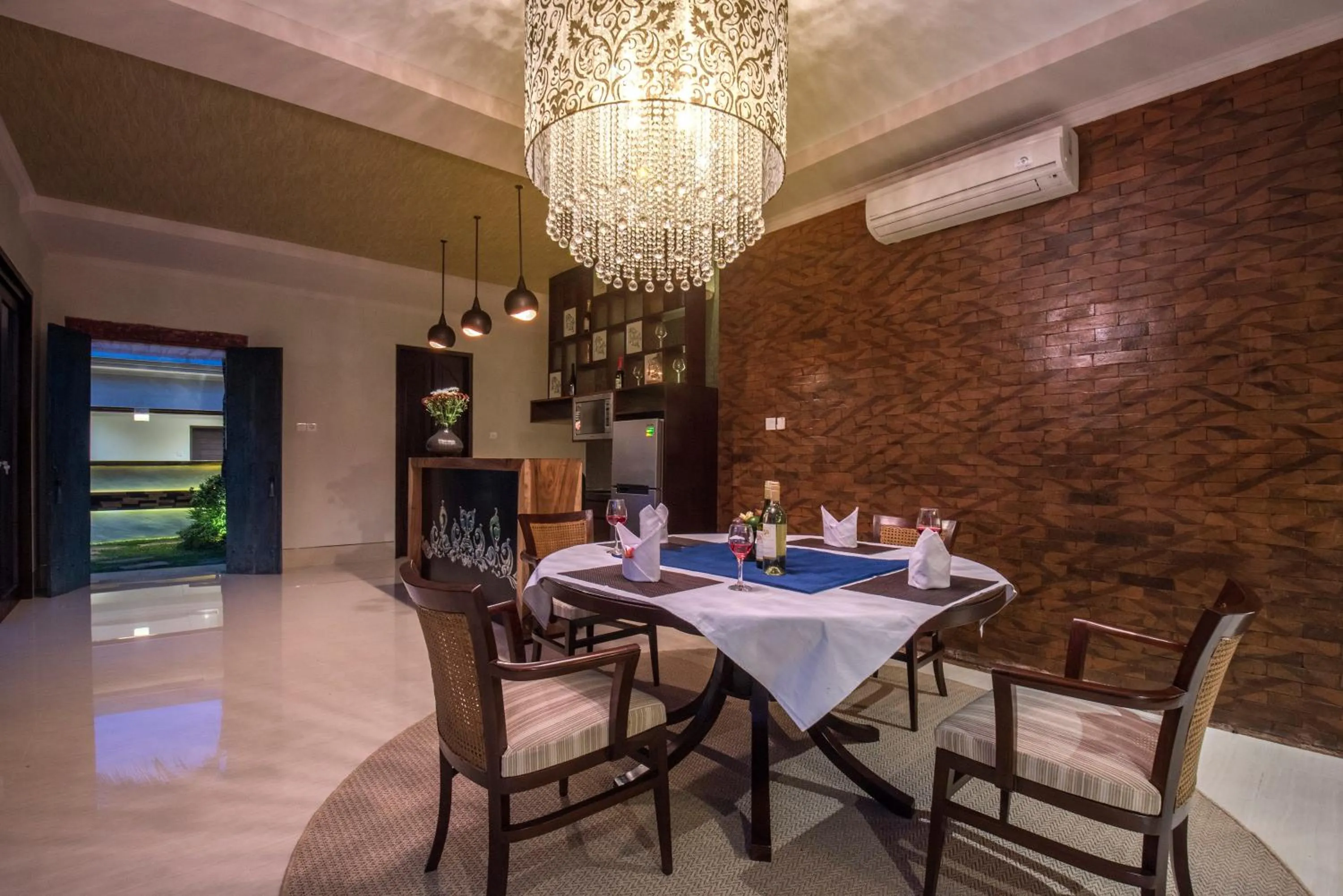 Dining area in Natya Villa Jimbaran