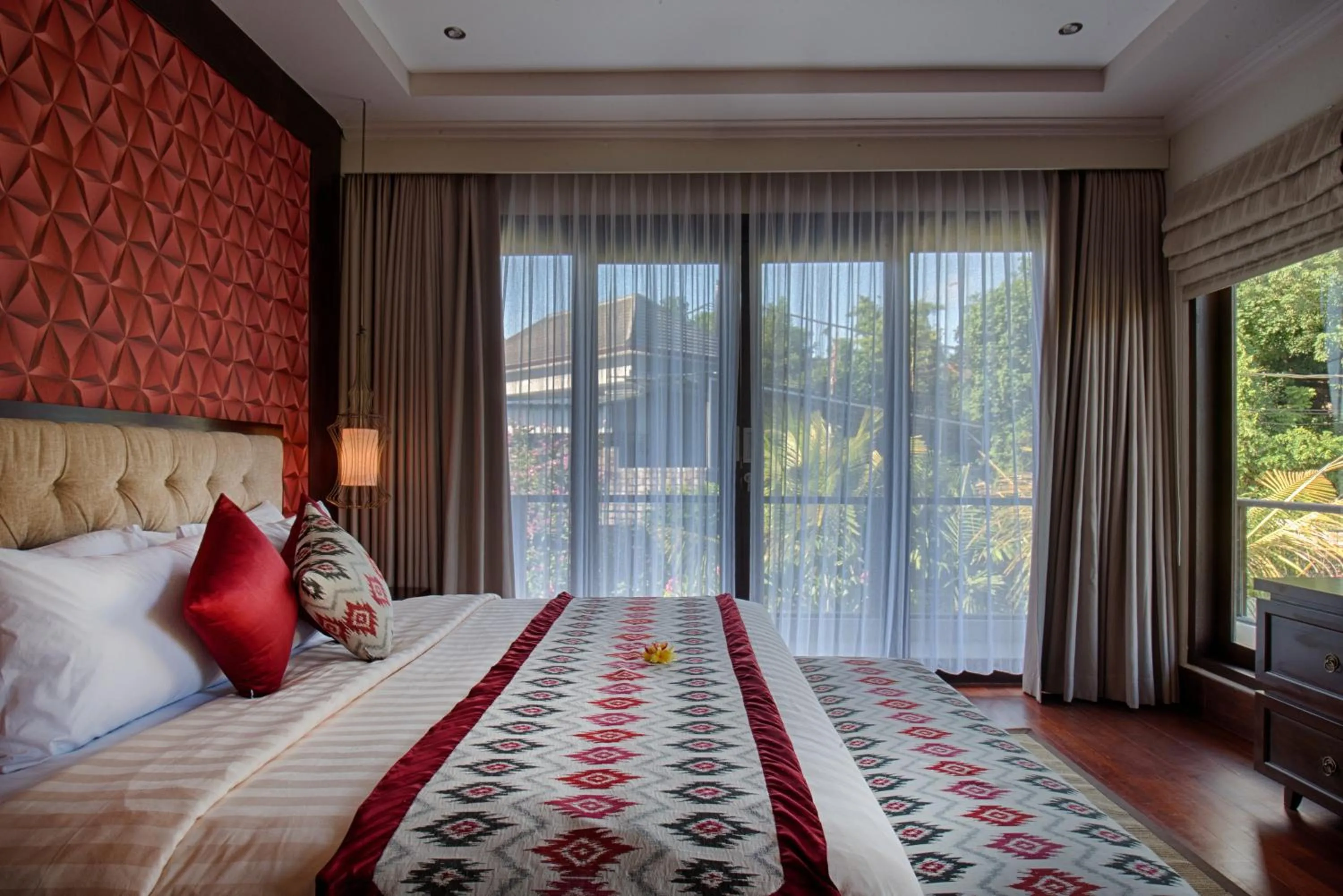 Bed in Natya Villa Jimbaran