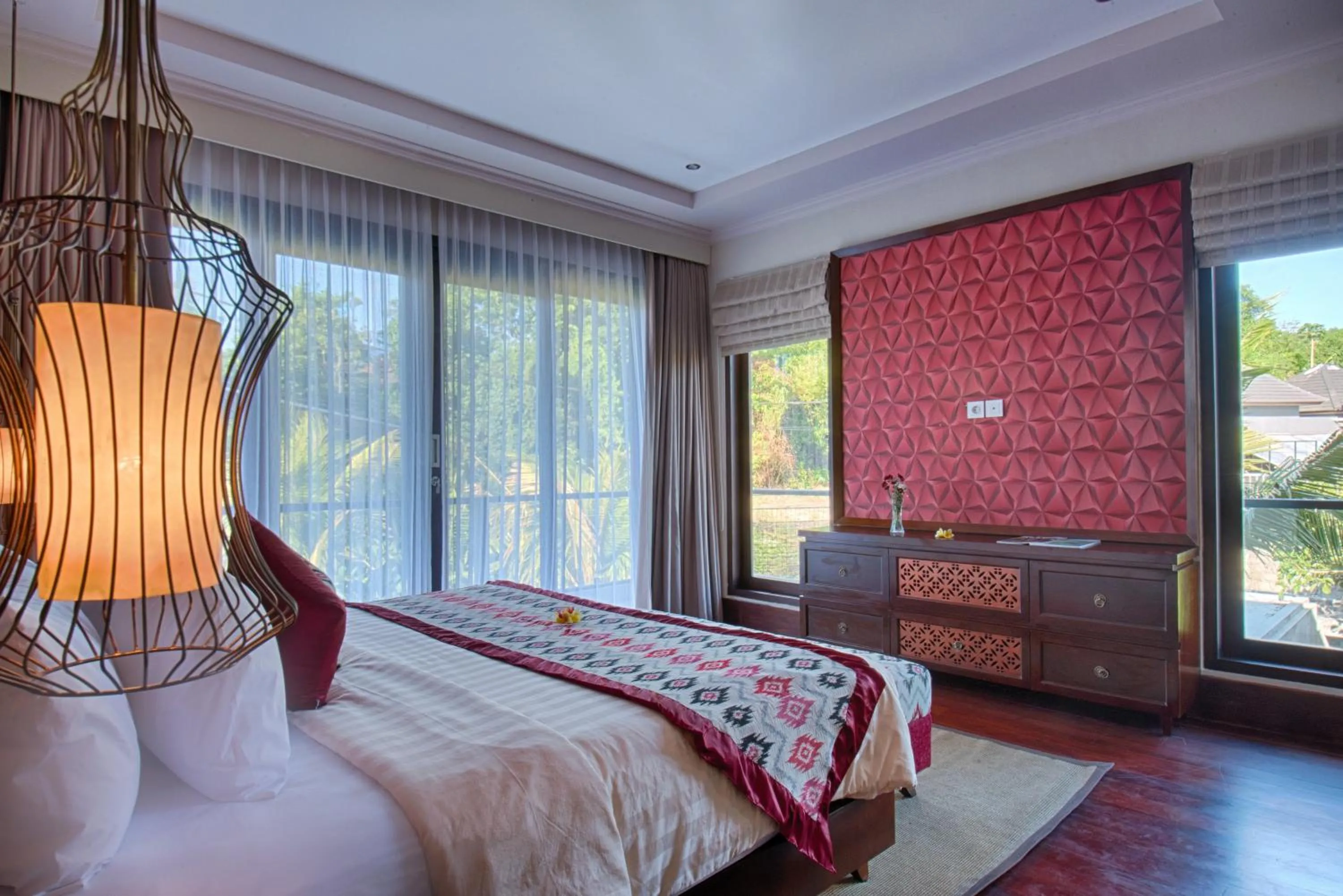 Bed in Natya Villa Jimbaran