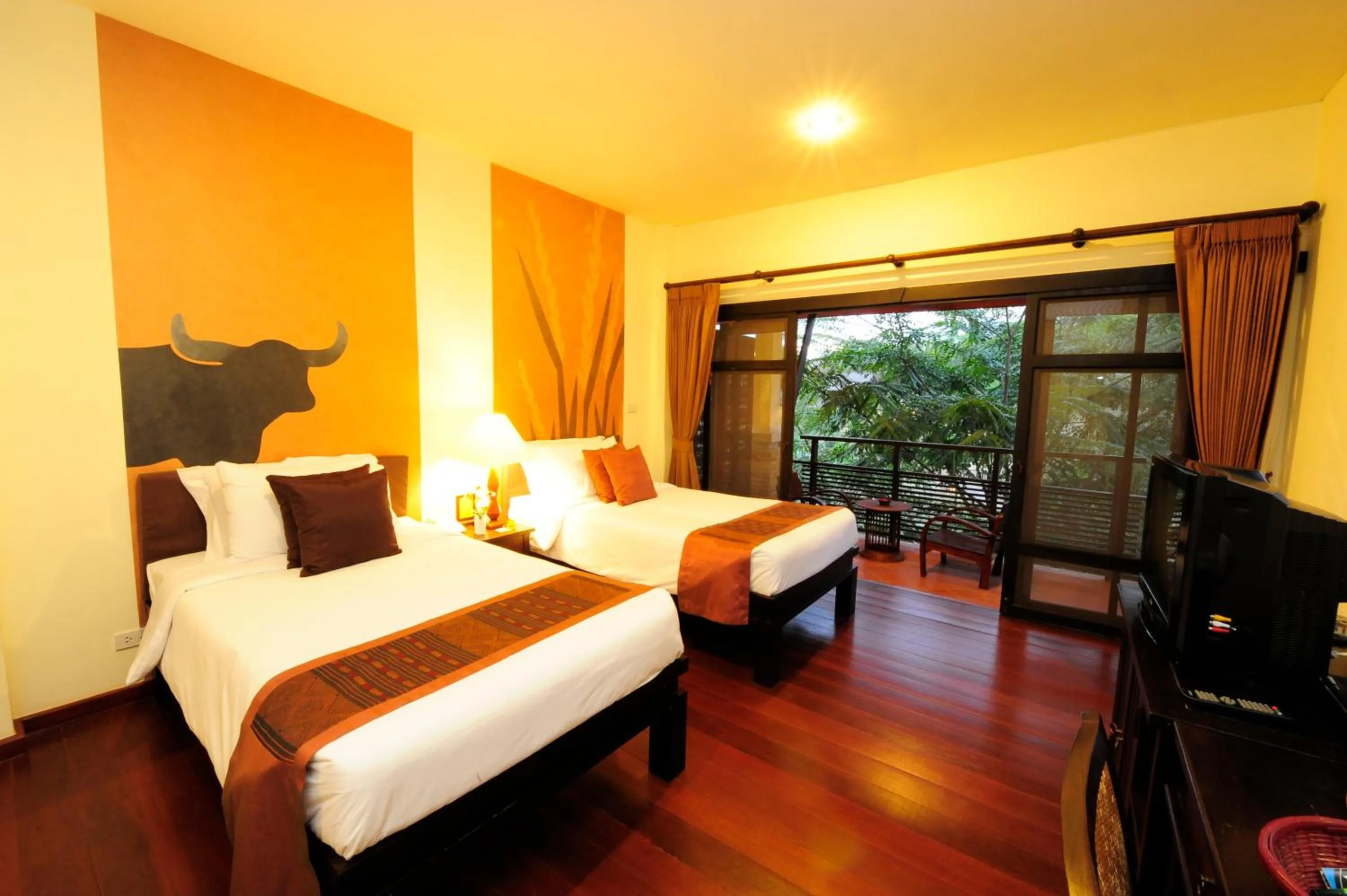 Bed in Phunacome Resort