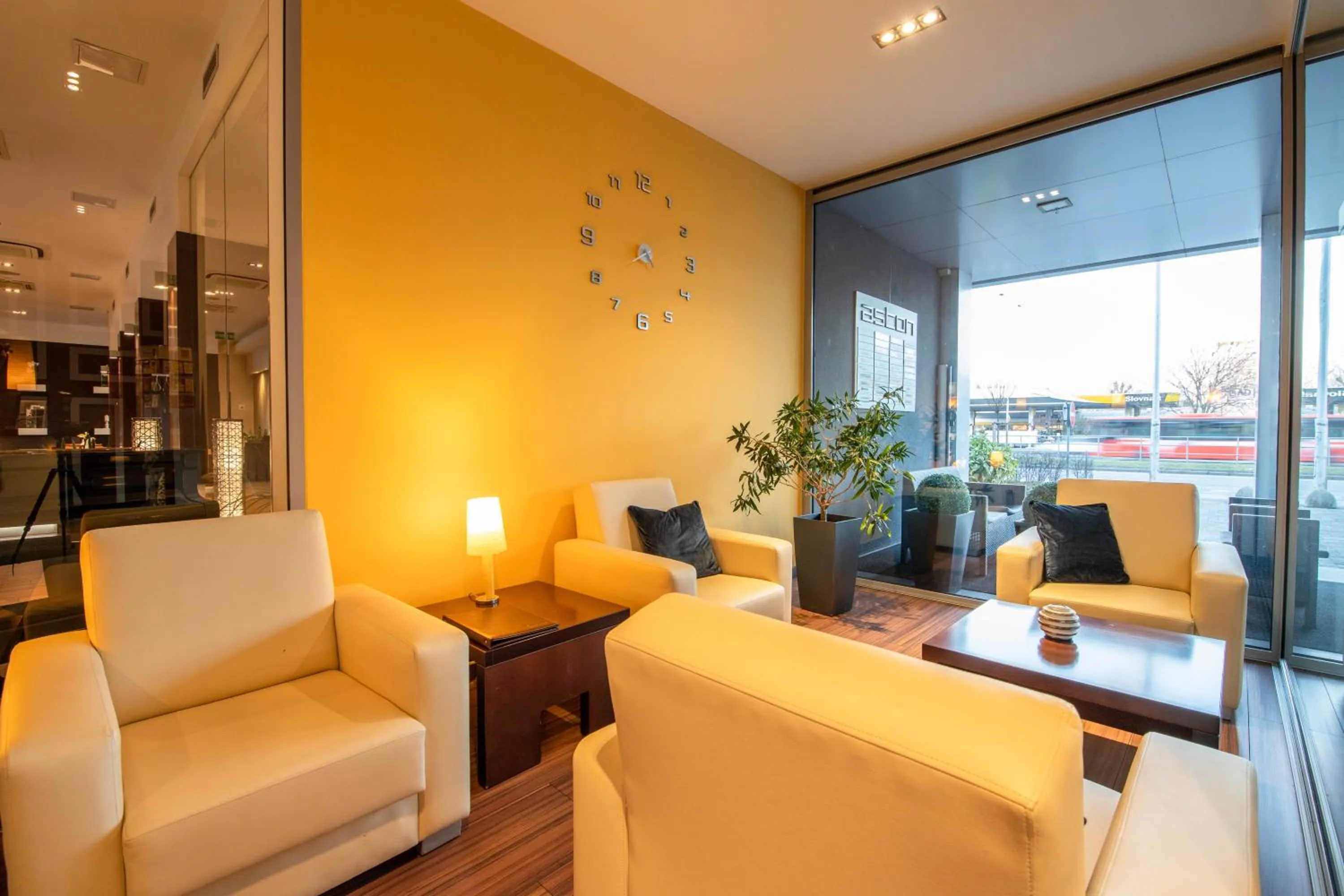 Lobby or reception in Aston Hotel