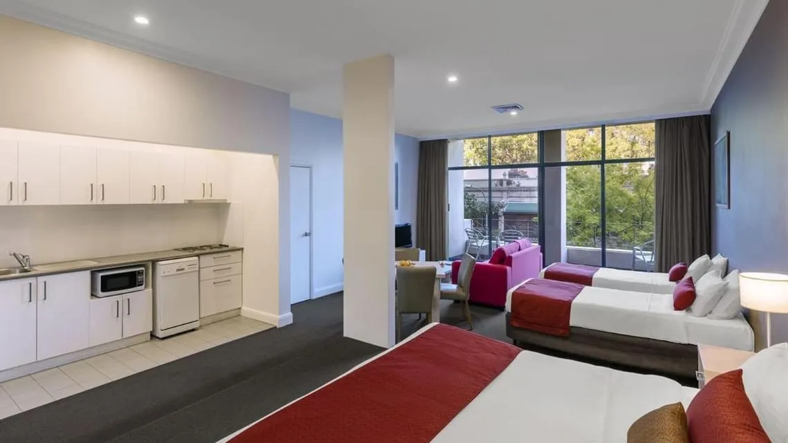 Bed in Nesuto Woolloomooloo