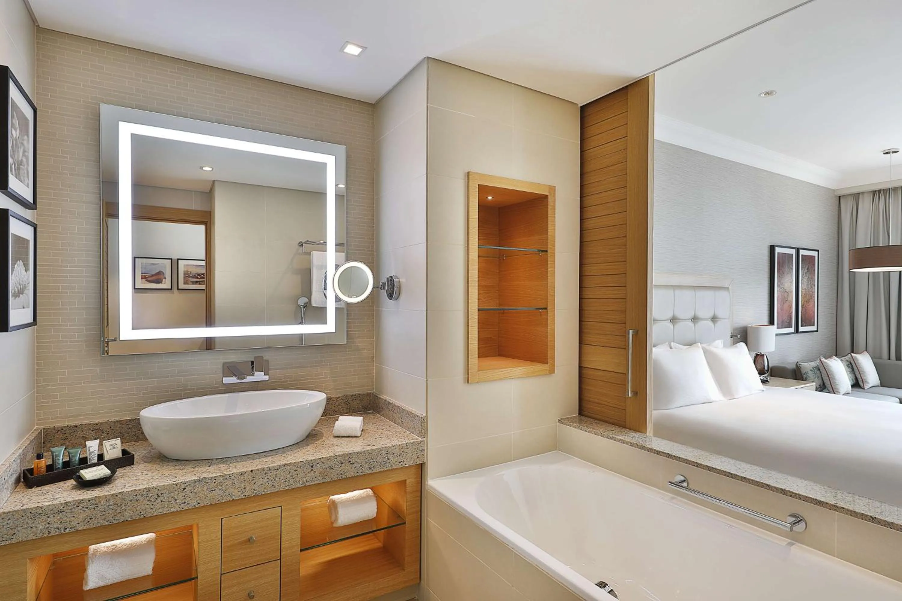 Bathroom, Bed in Hilton Cabo Verde Sal Resort