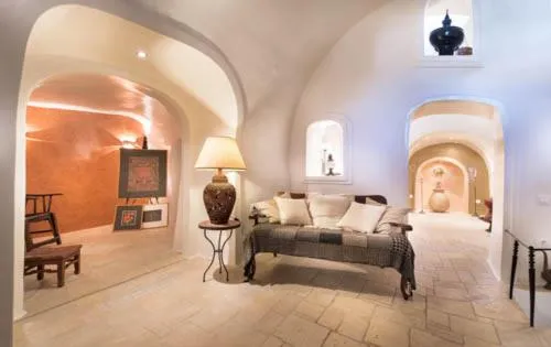 Living room in Heliophos Boutique Caves