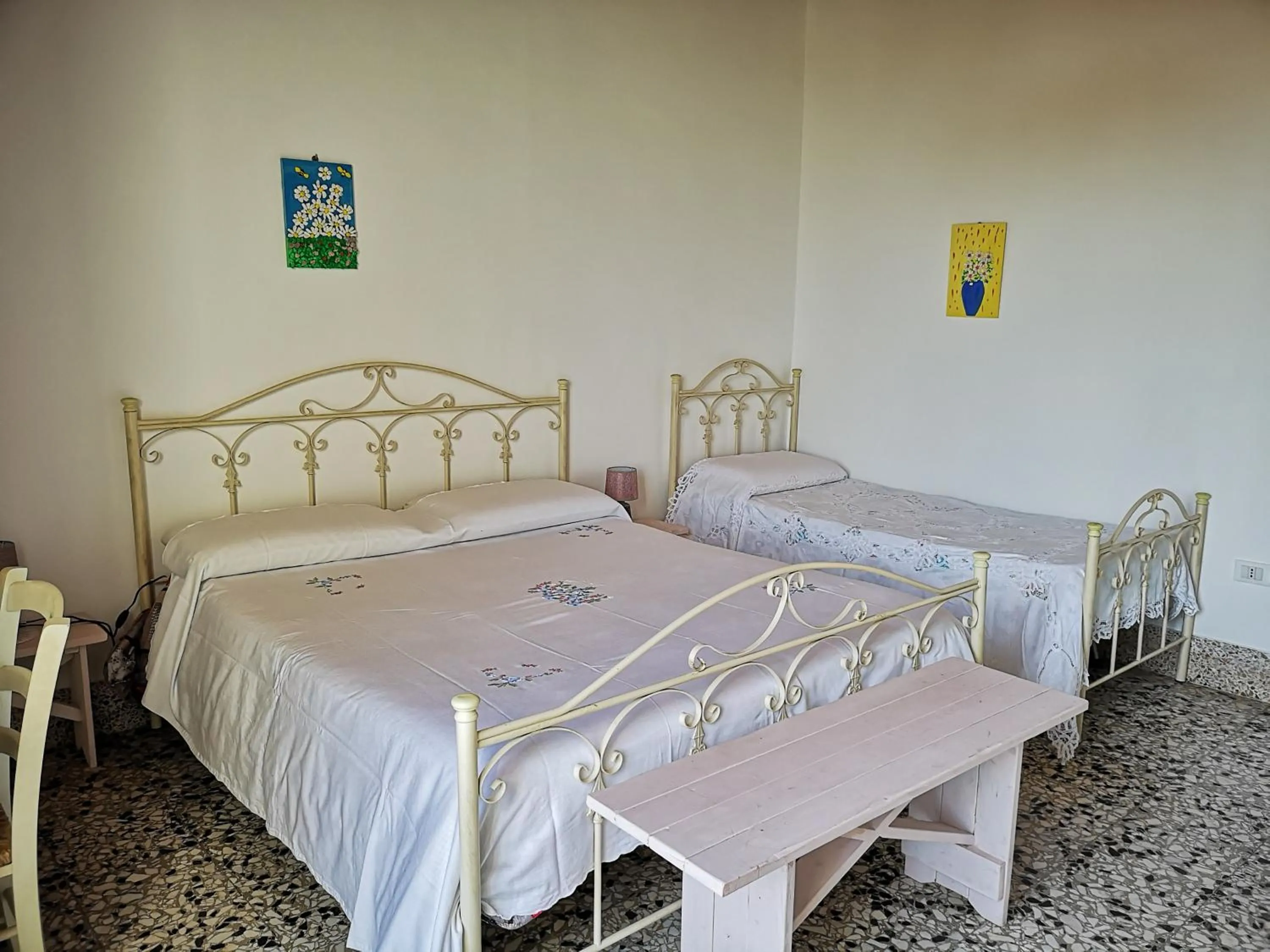Bed in La casa nel villaggio