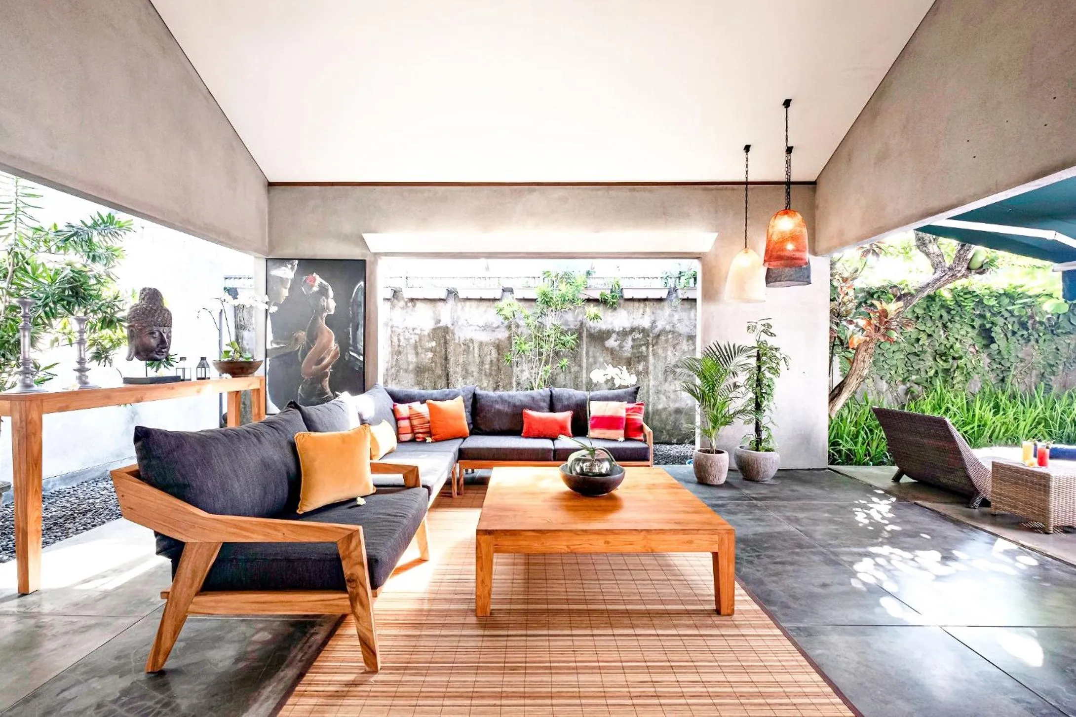 Living room in Mayaloka Villas Seminyak