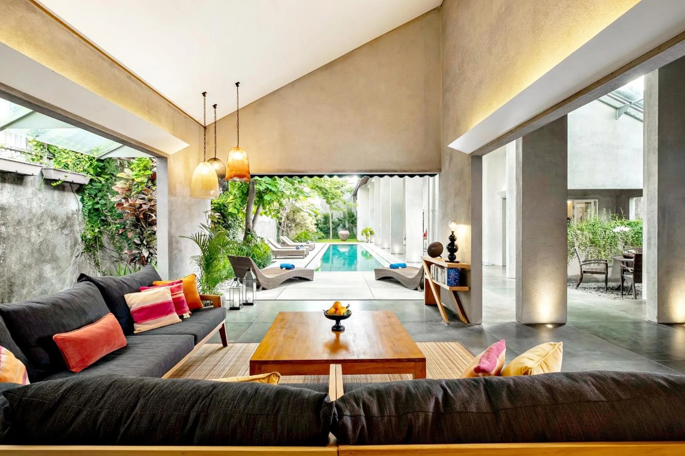 Living room in Mayaloka Villas Seminyak