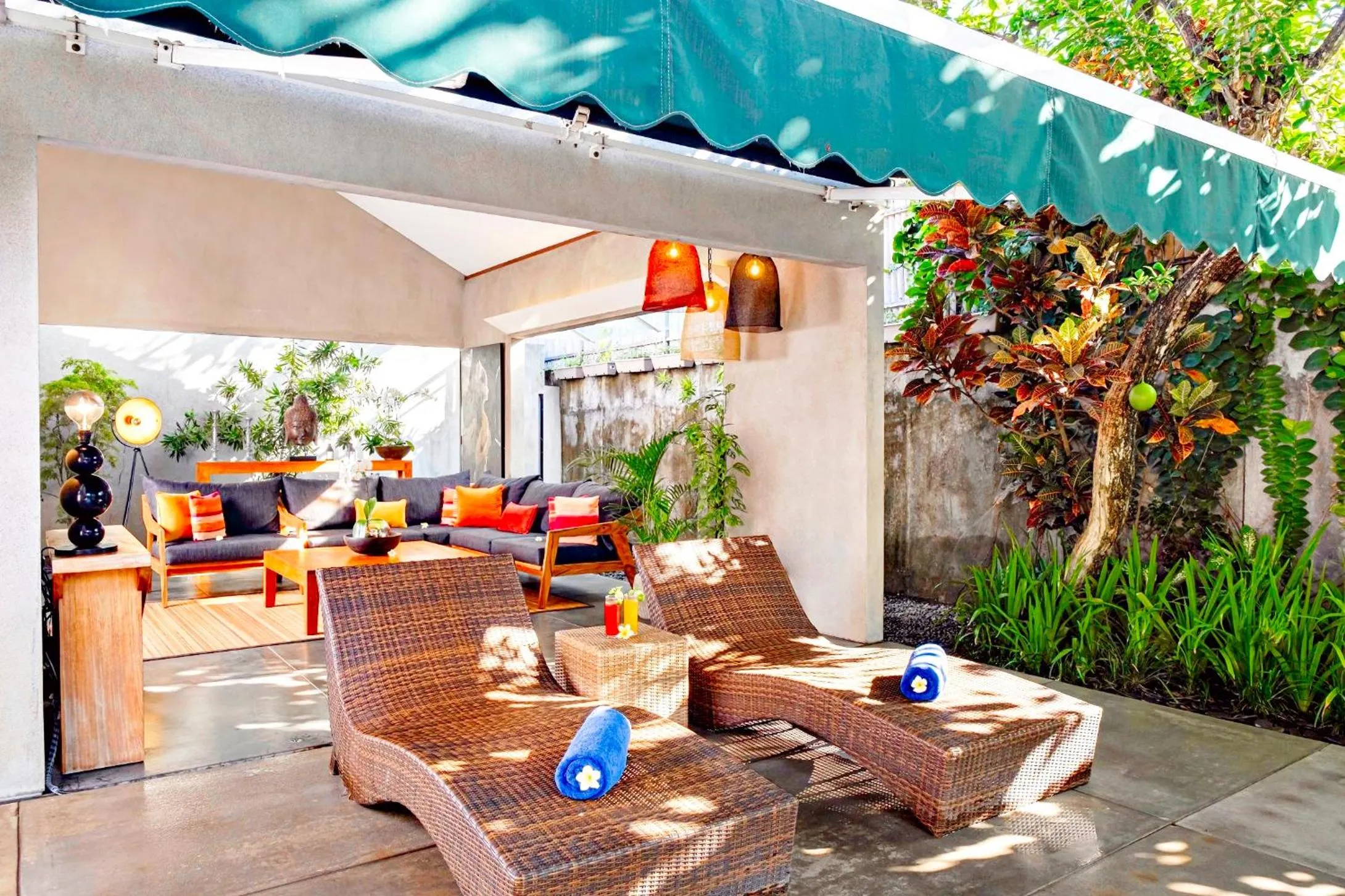 sunbed in Mayaloka Villas Seminyak