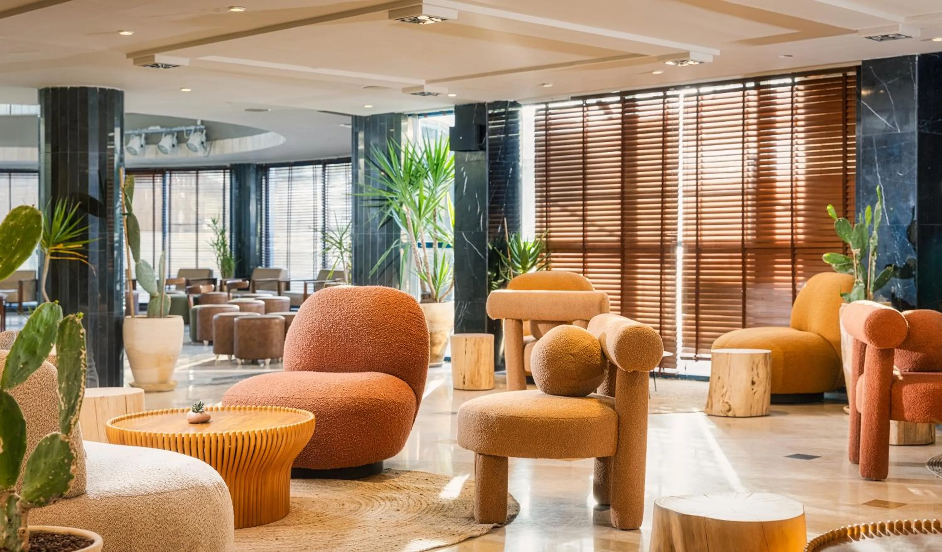 Seating area in Brown Red Sea