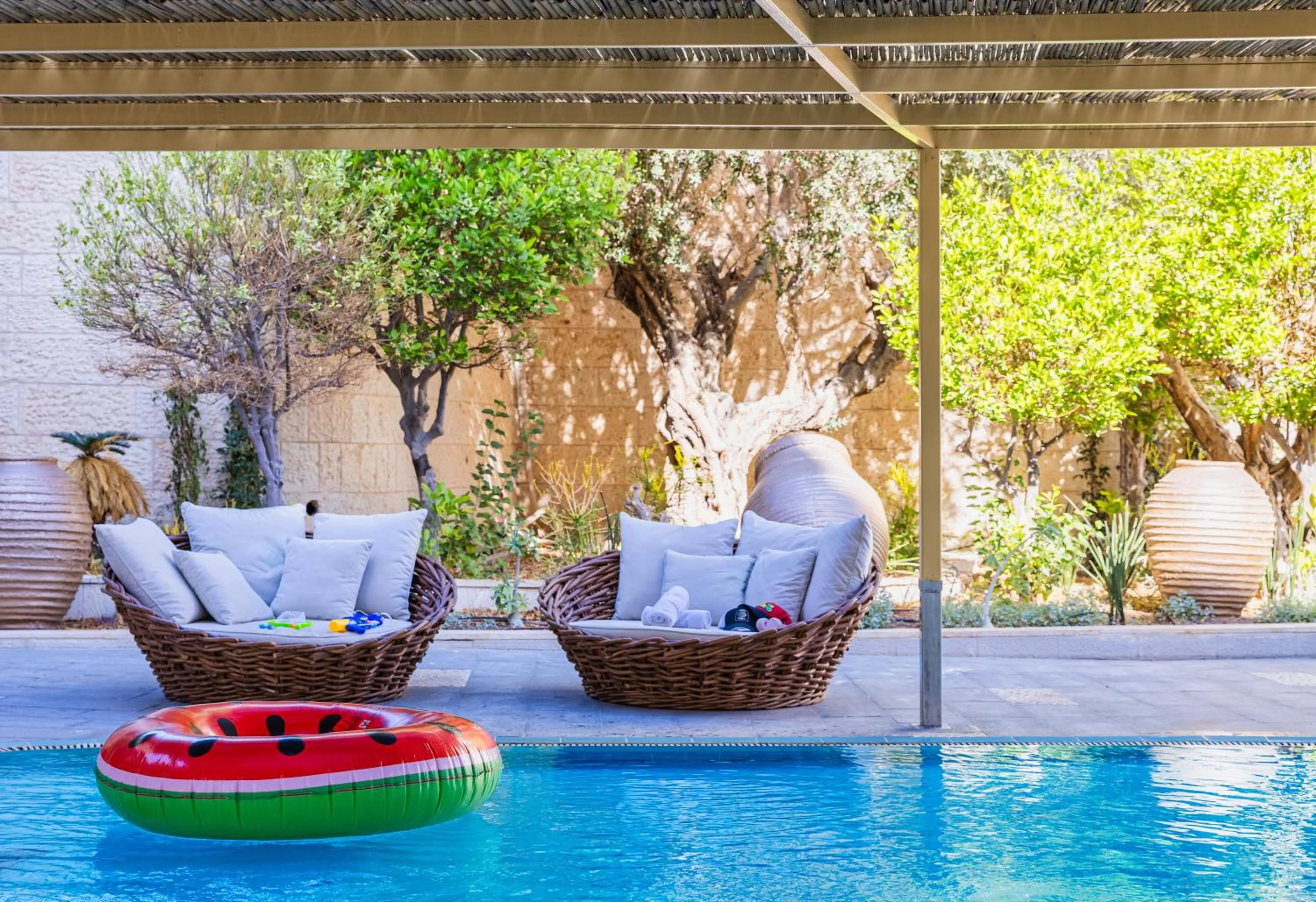Swimming pool in Brown Red Sea