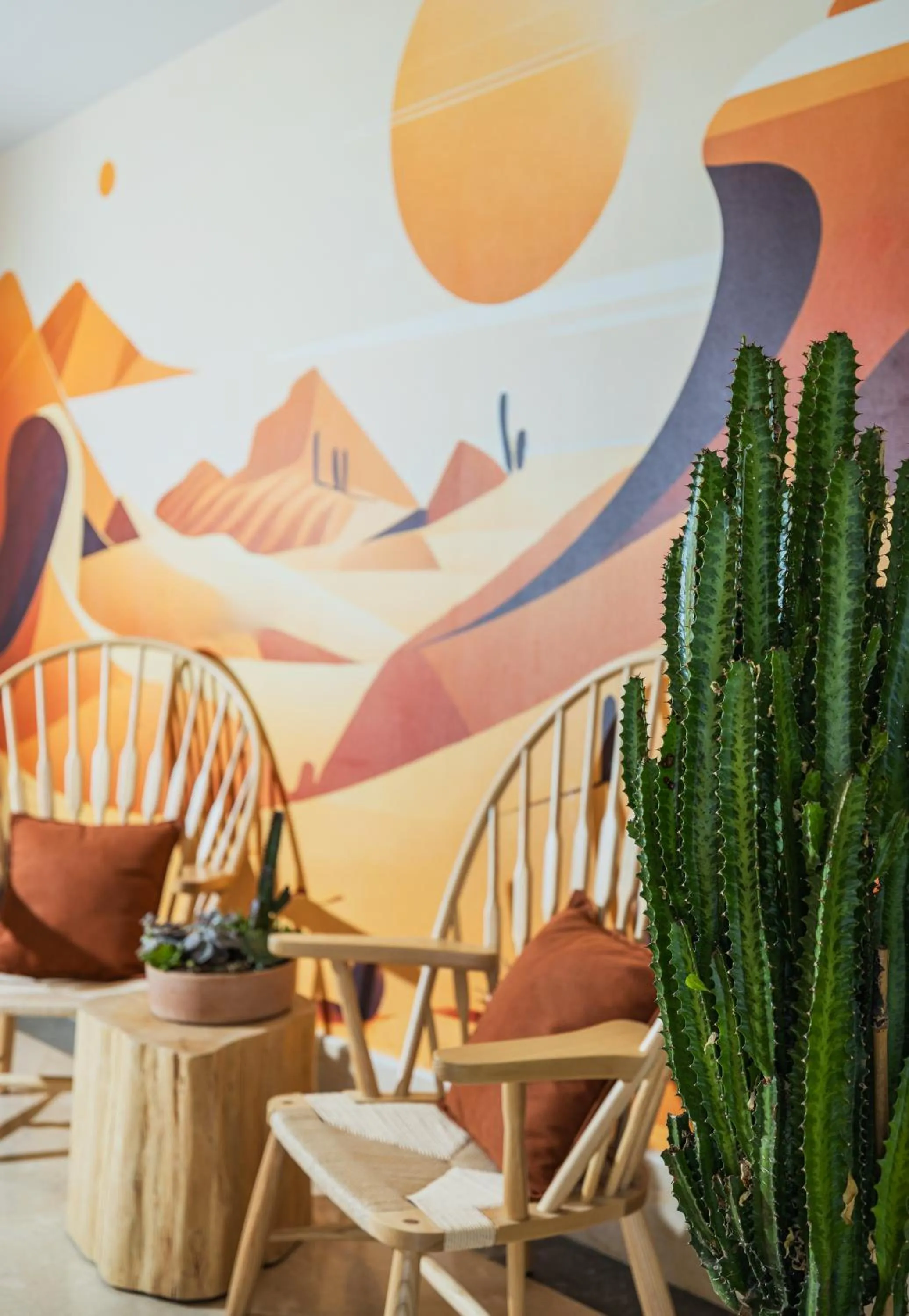 Seating area in Brown Red Sea