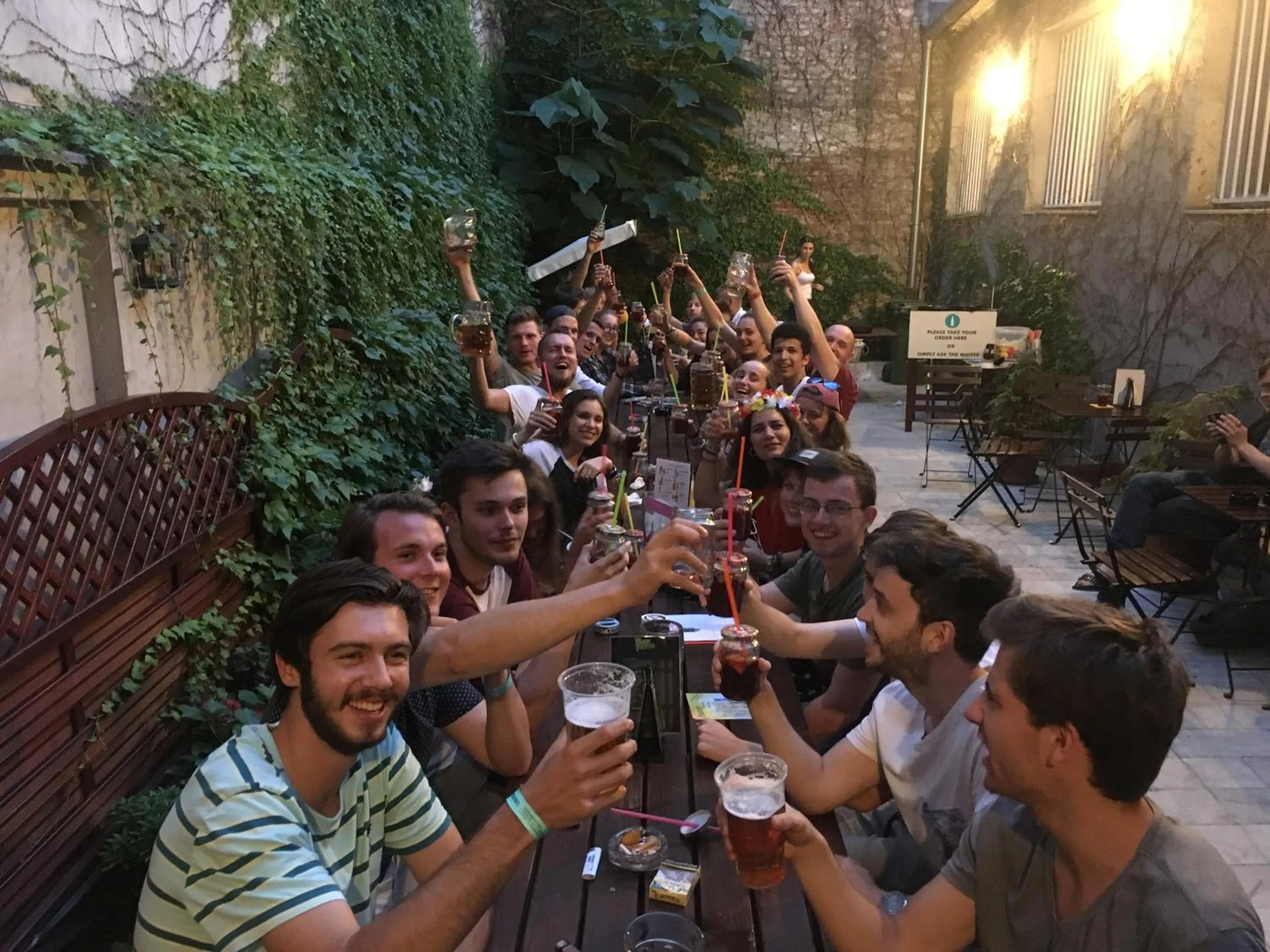 Garden in Patio Hostel