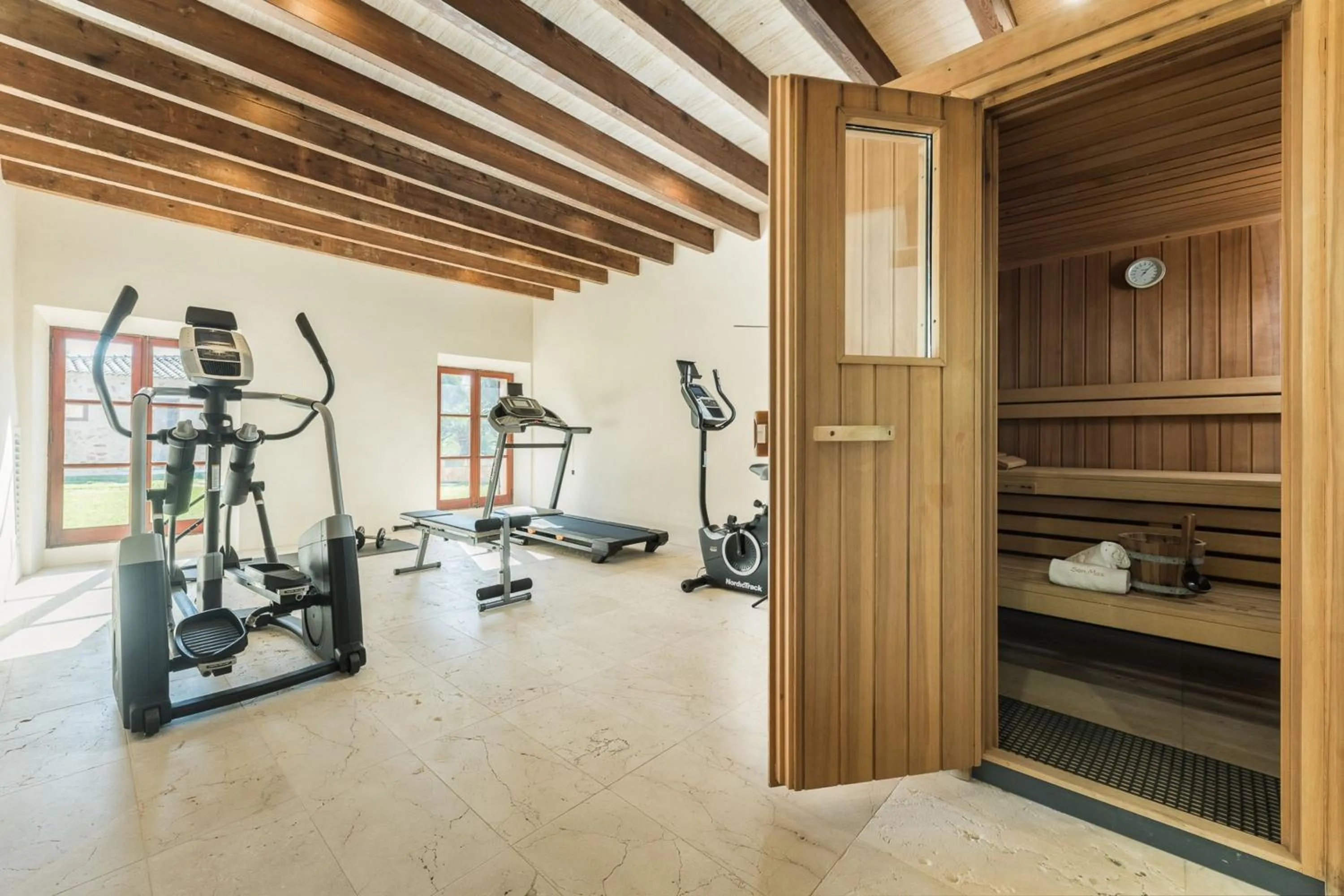 Fitness centre/facilities in Belle Son Mas Luxury Finca Hotel