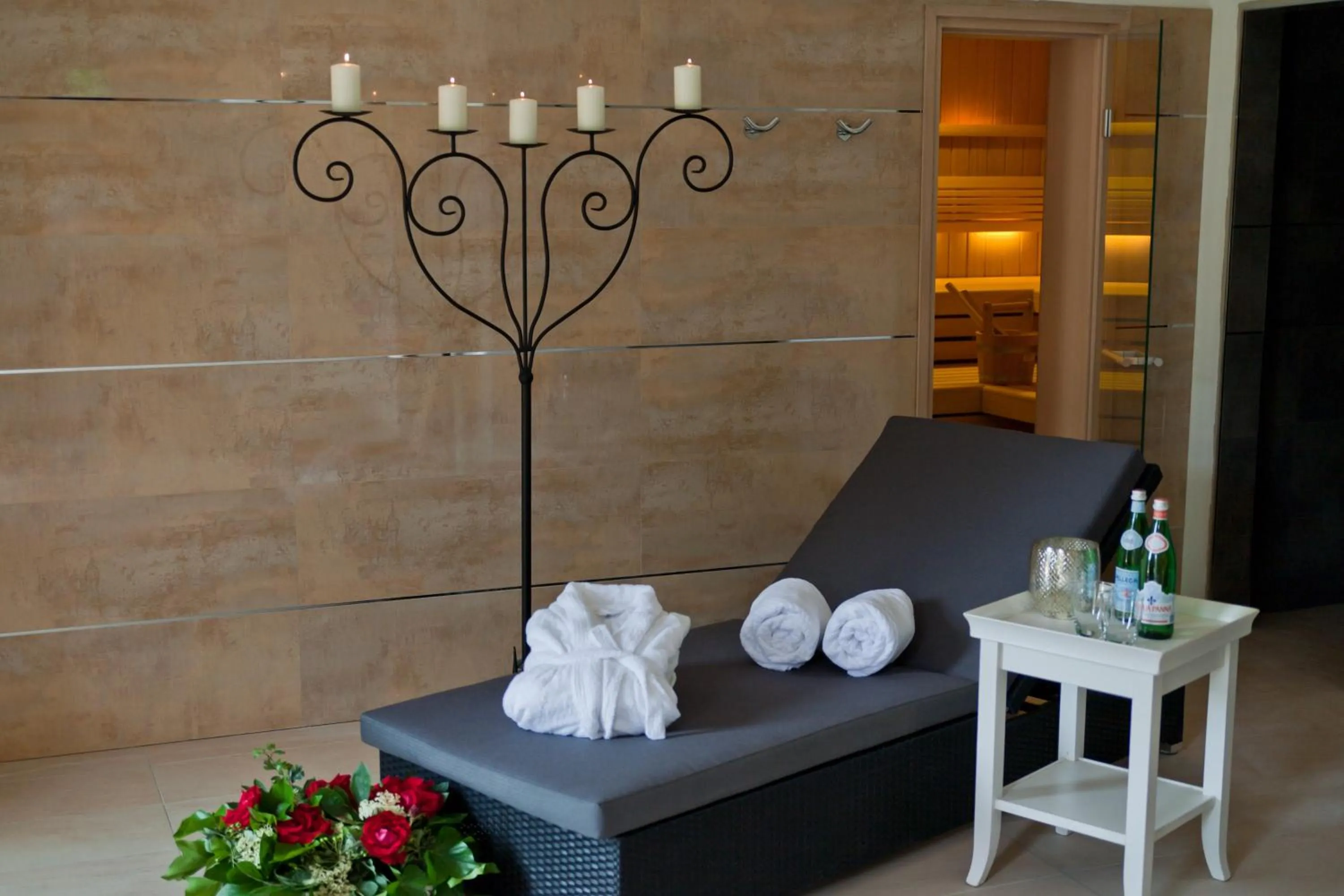 Sauna in Landhaus Töpferhof bei Travemünde