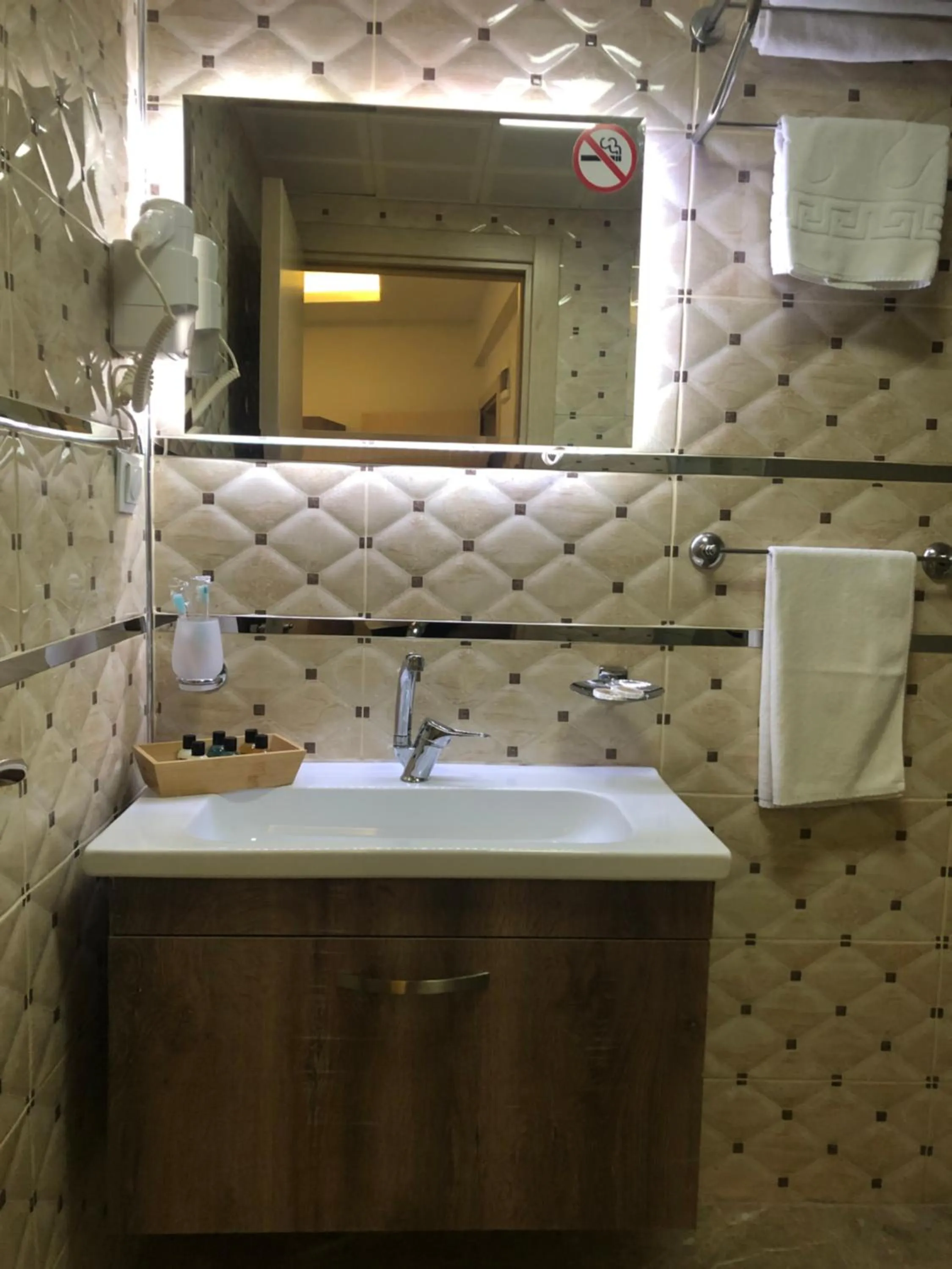 Bathroom in Line Suite Hotel