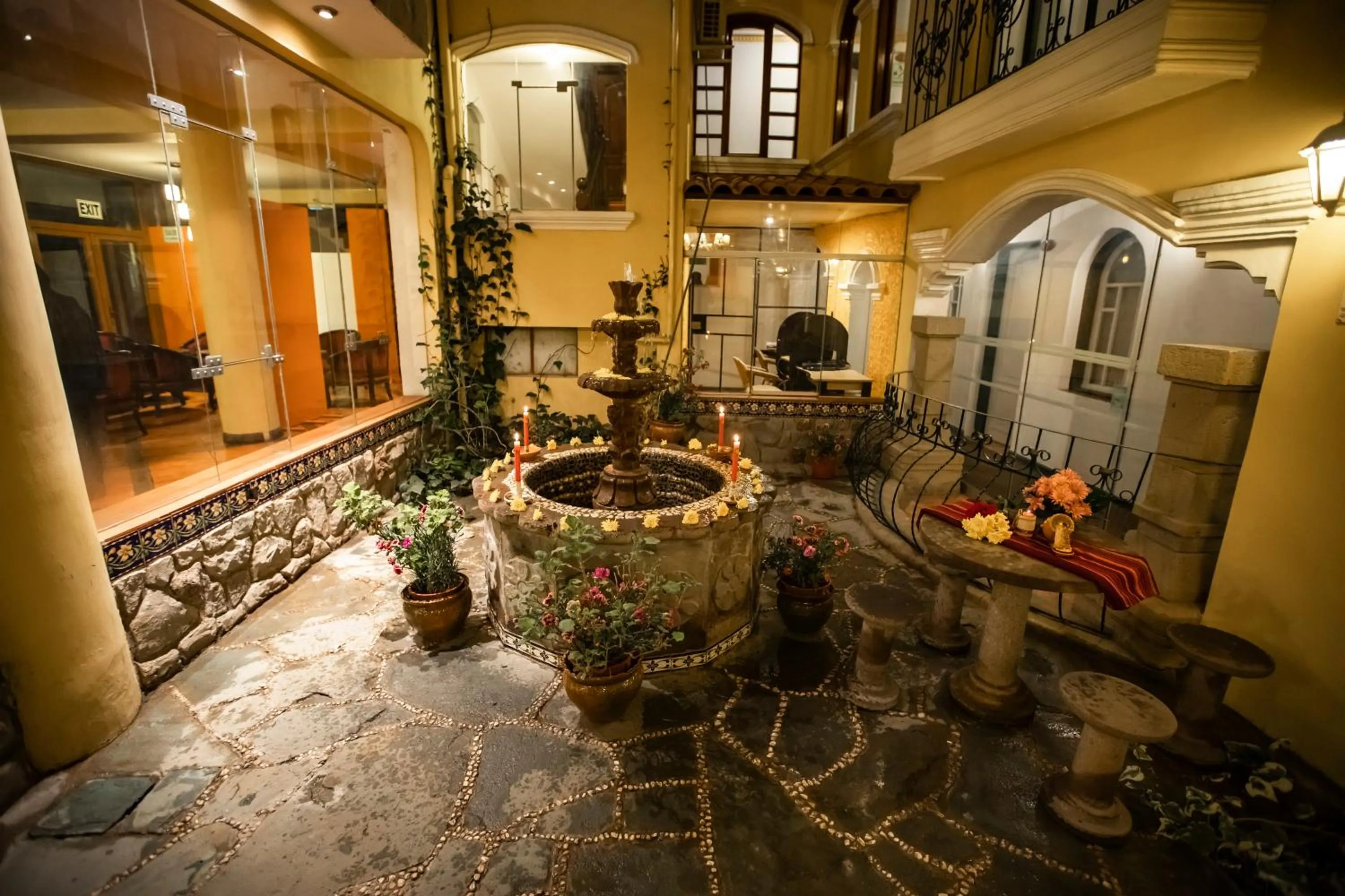 Patio in Hotel Hacienda Puno Centro Histórico
