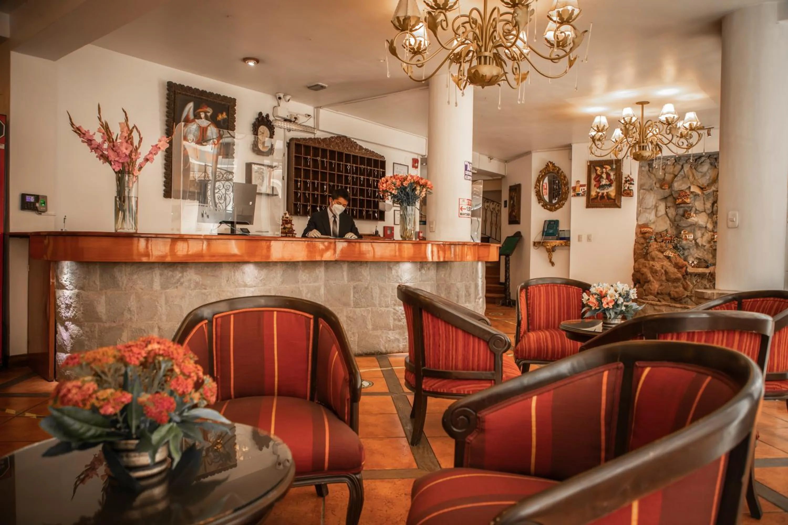 Lobby or reception in Hotel Hacienda Puno Centro Histórico