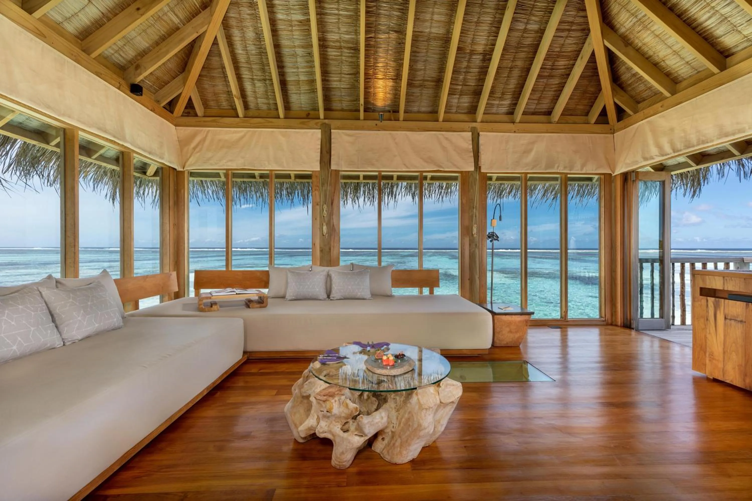 Living room in Gili Lankanfushi Maldives