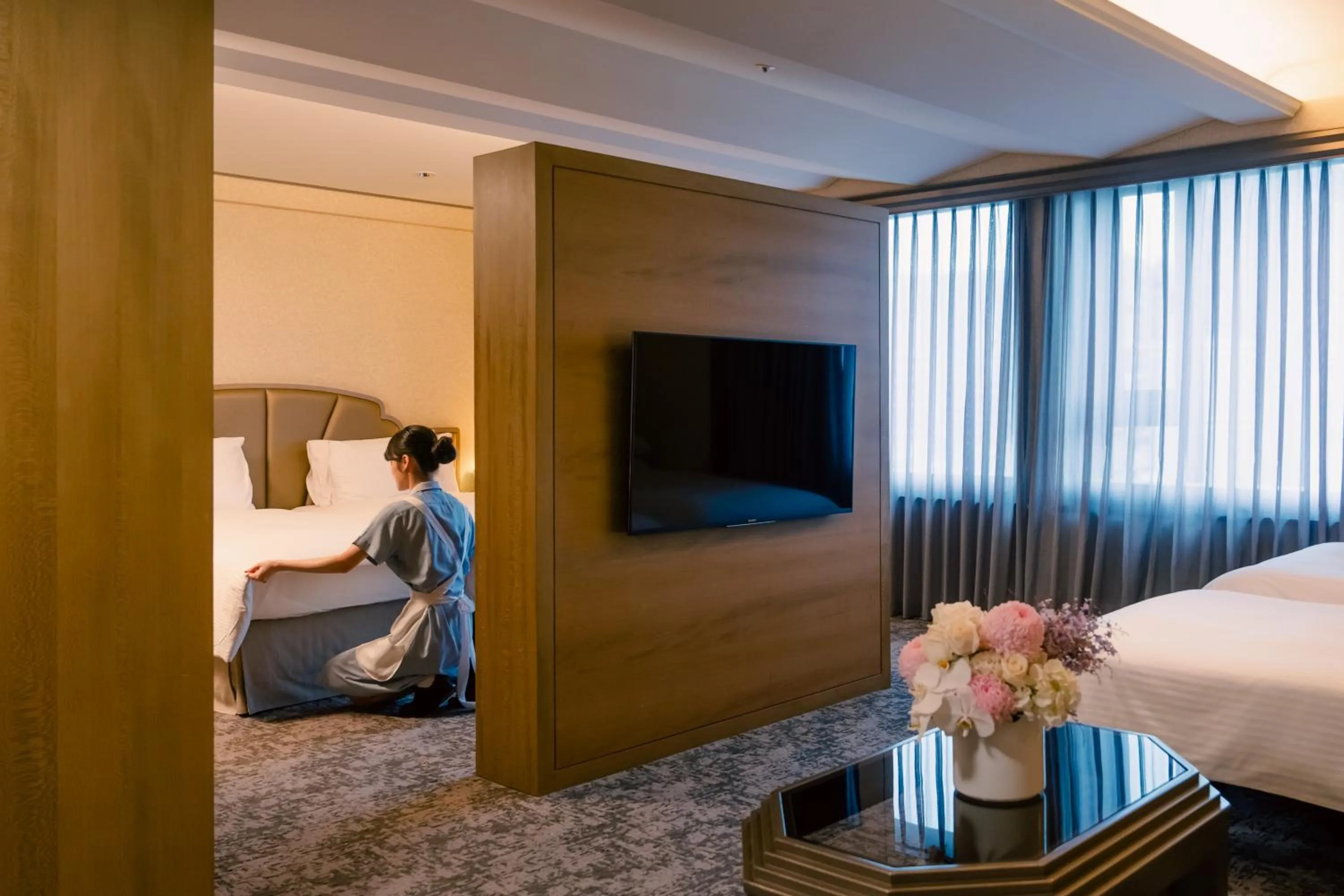 Photo of the whole room, Bed in The Landis Taipei