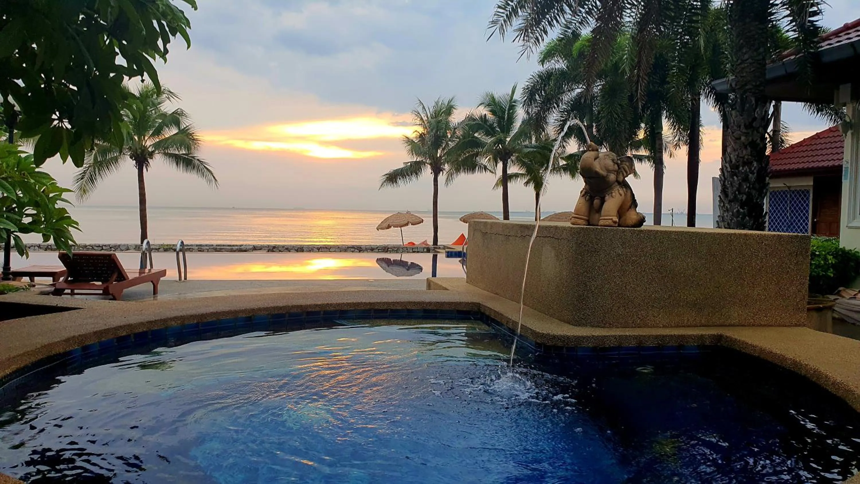 Pool view in Serene Sands