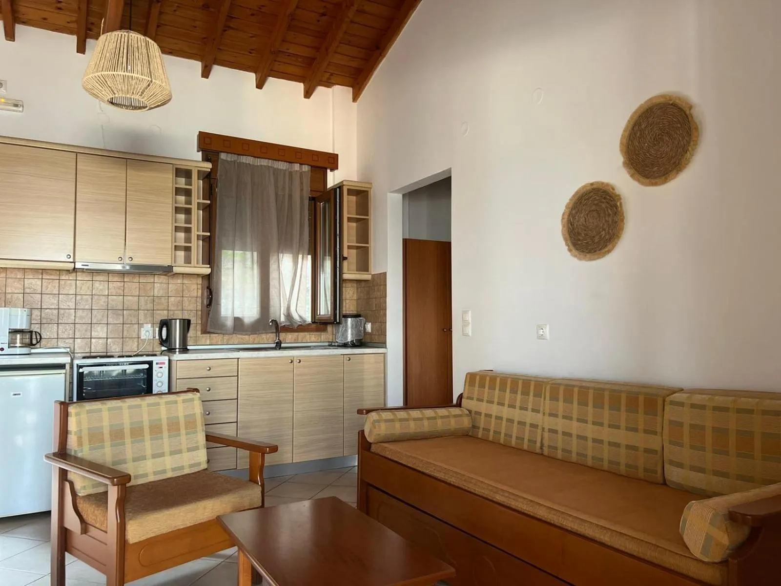 Living room in Nereides Seaside Apartments