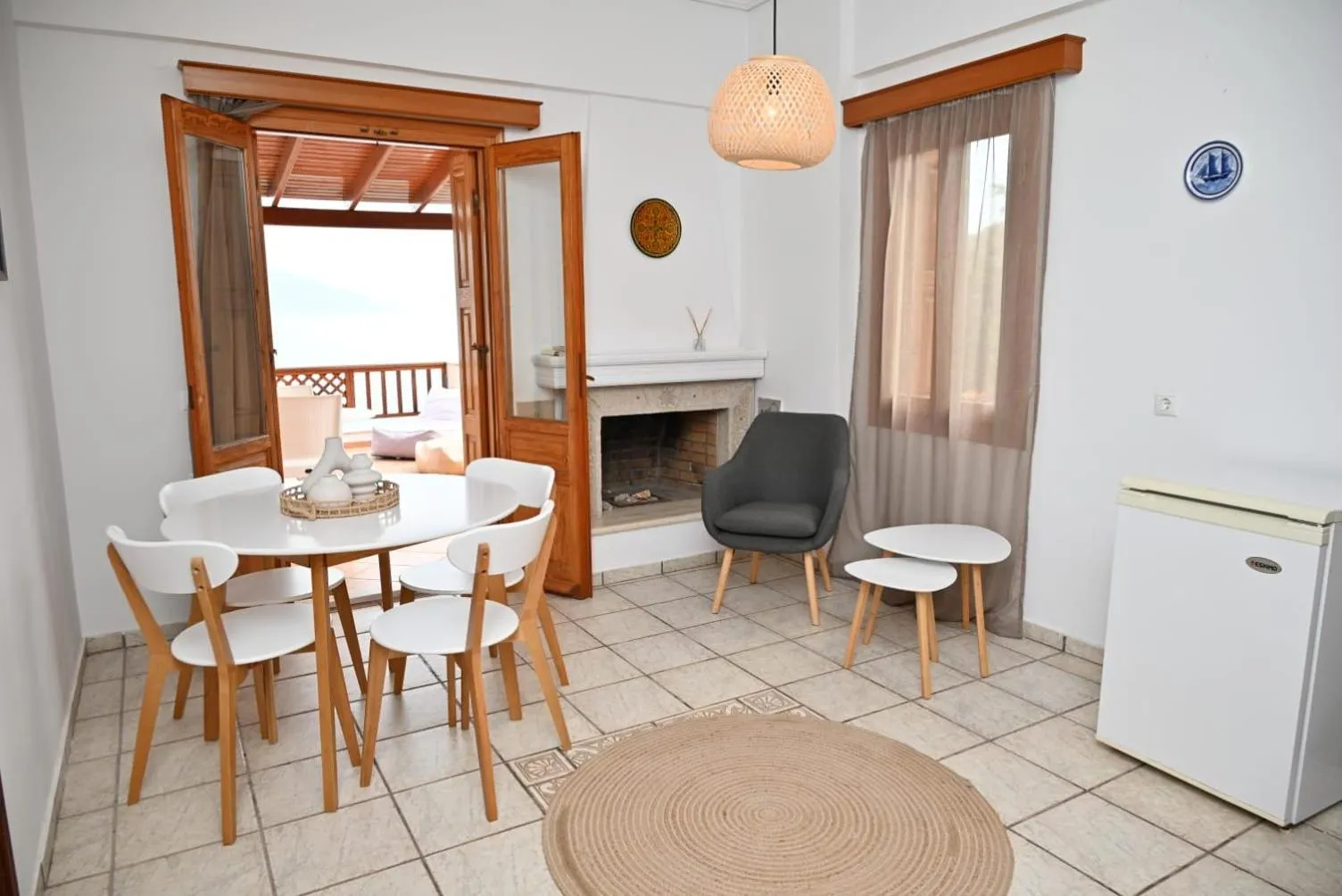 Bedroom in Nereides Seaside Apartments