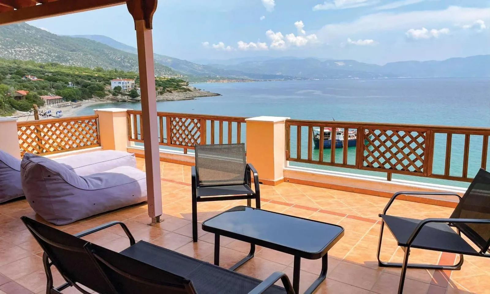 Balcony/Terrace in Nereides Seaside Apartments