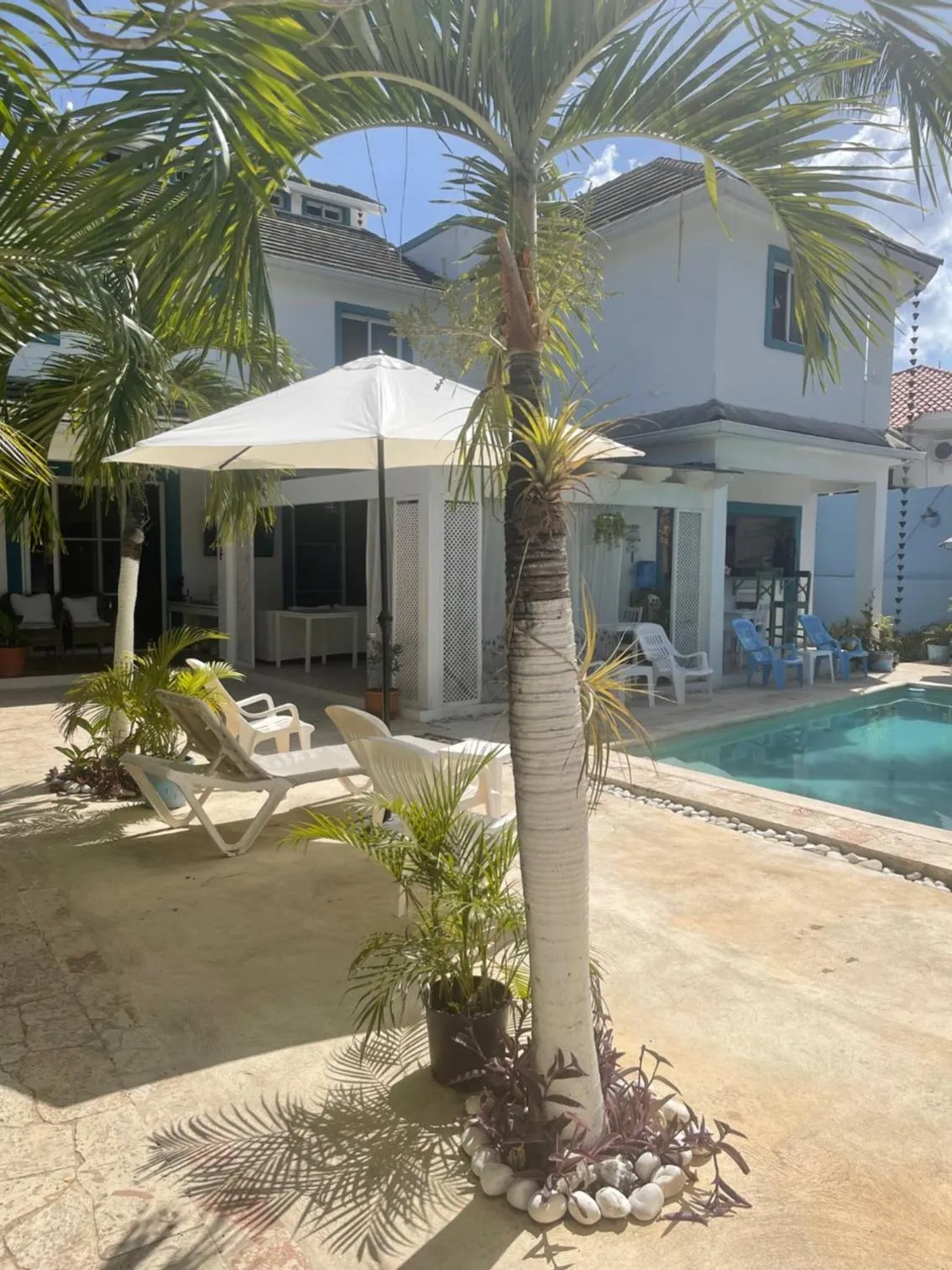 Patio in B&B Villa Luna