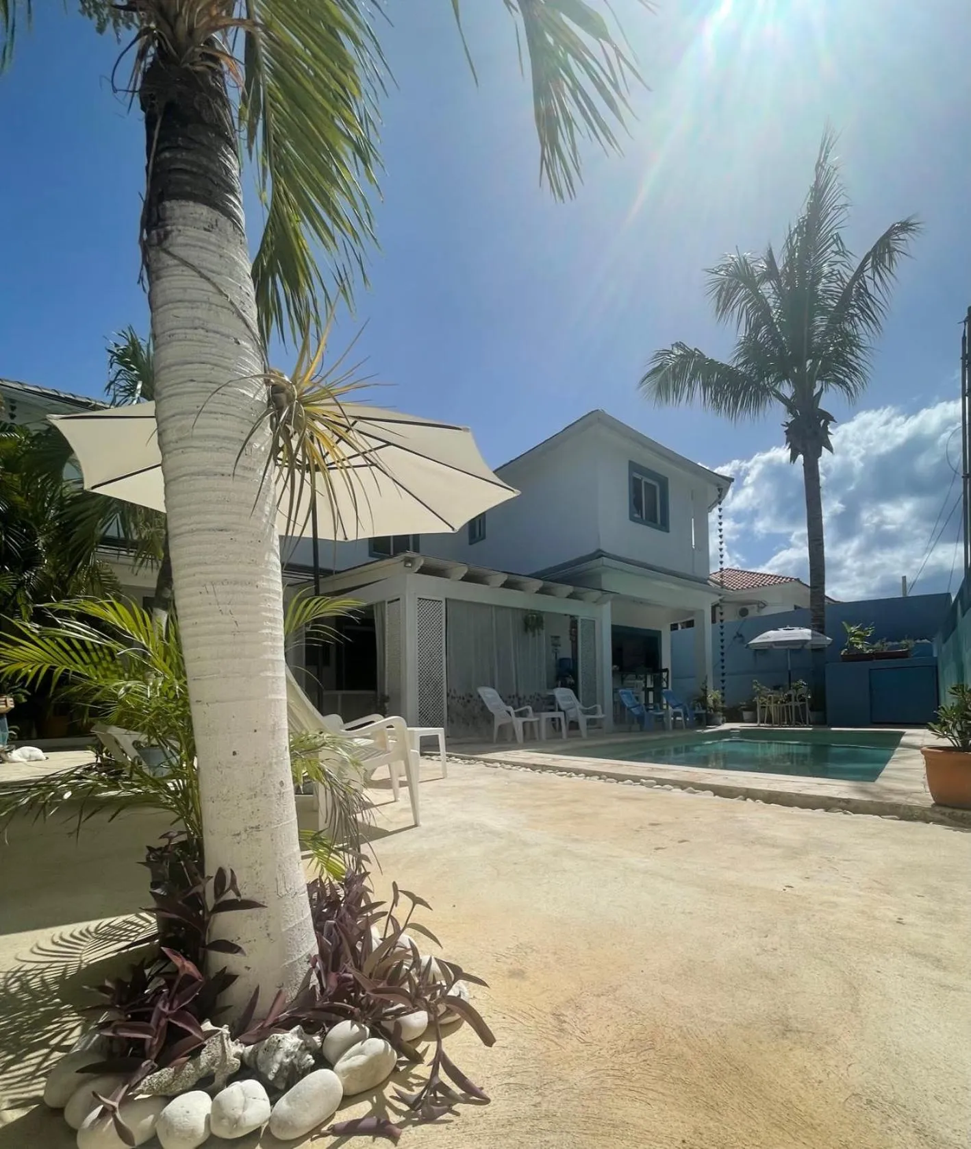 Patio in B&B Villa Luna