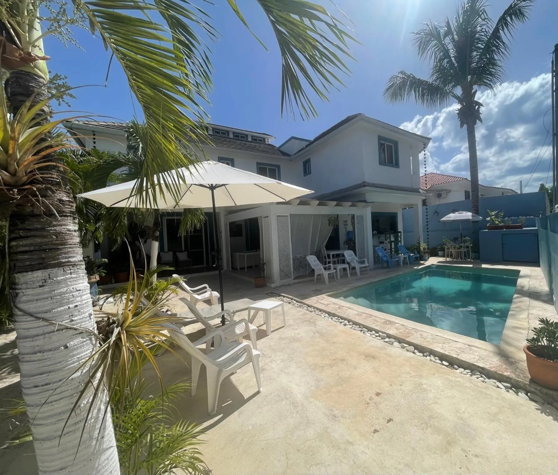 Patio in B&B Villa Luna