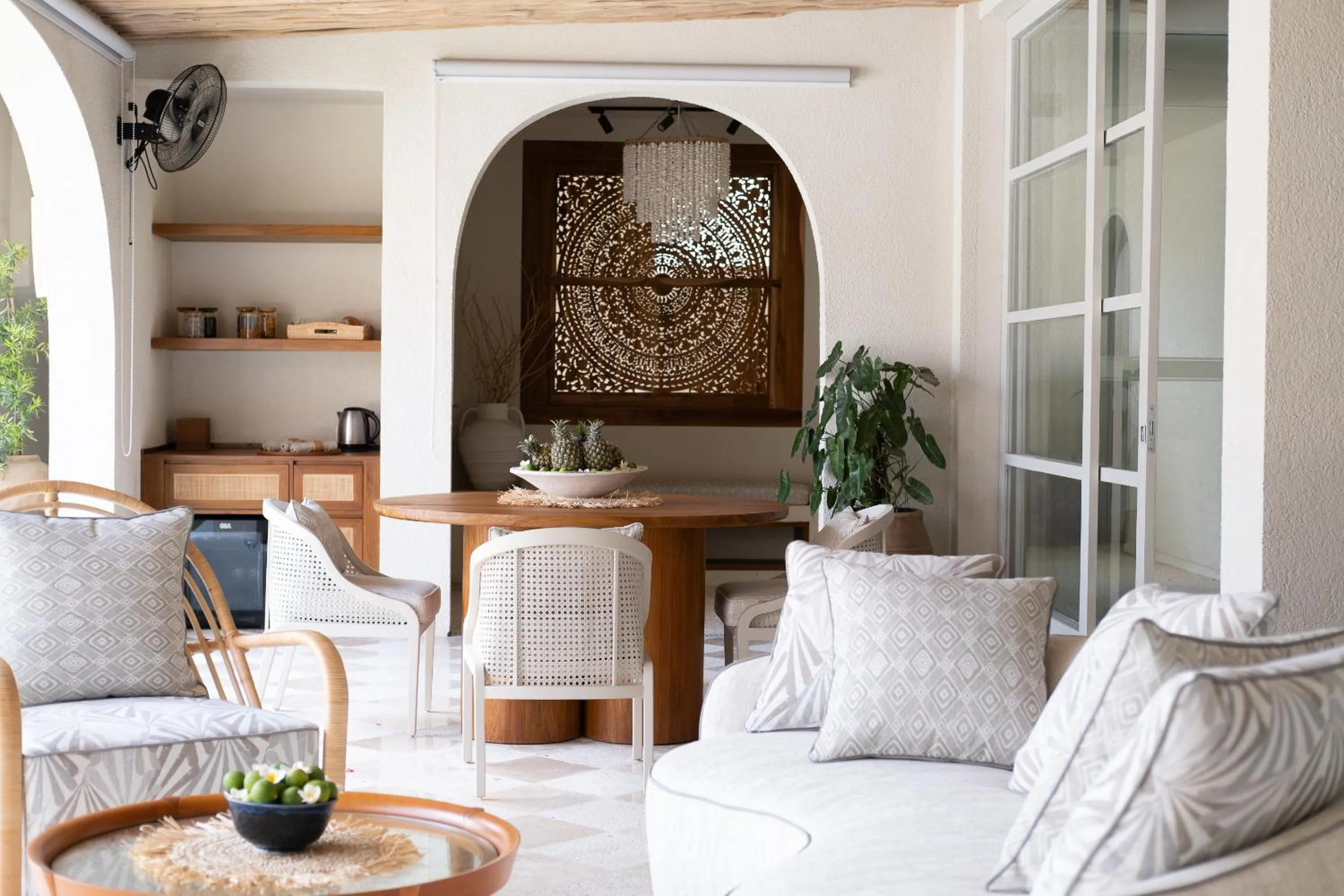 Seating area in Akara Villa