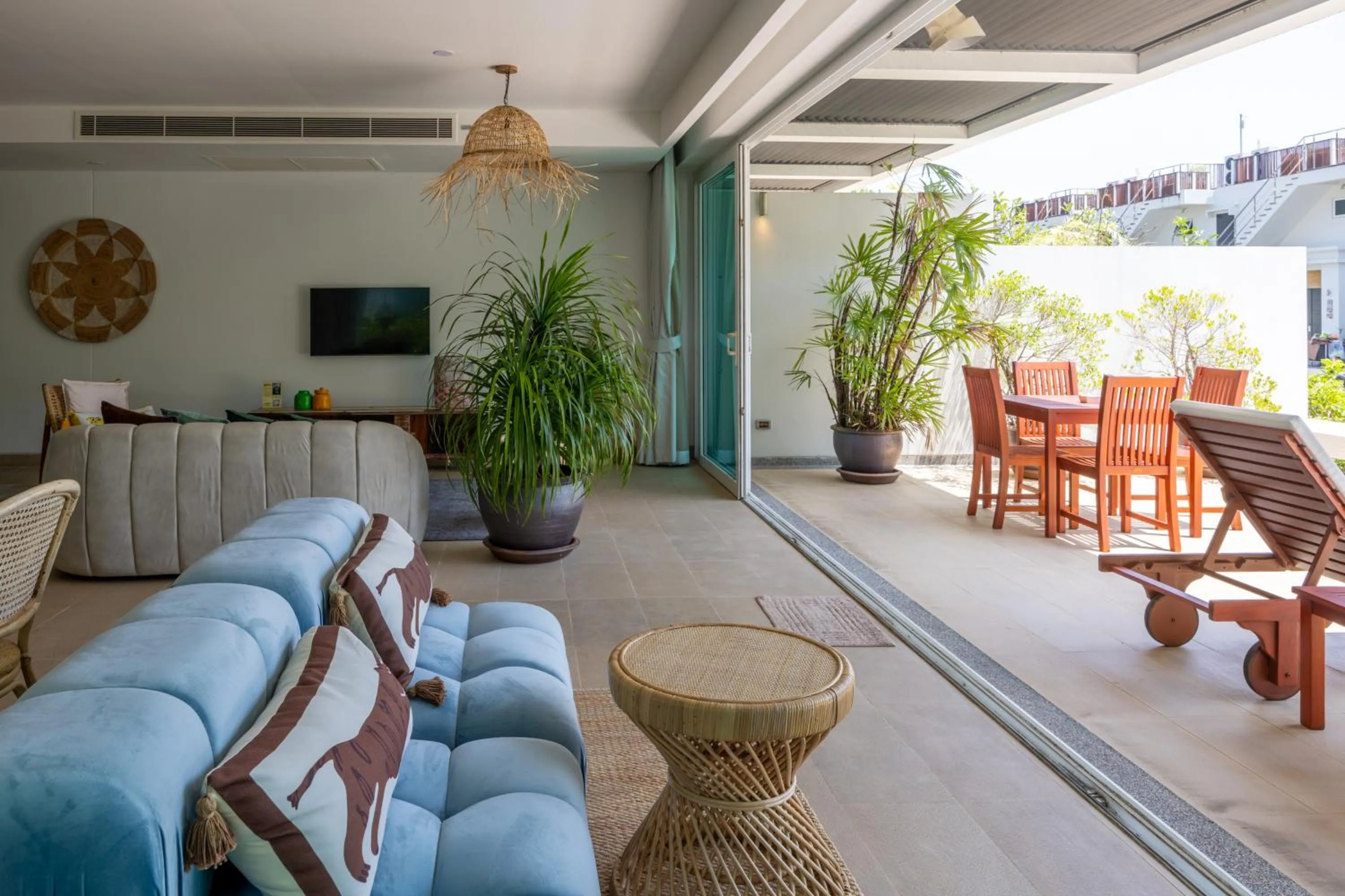 Seating area in Selina Serenity Rawai Phuket